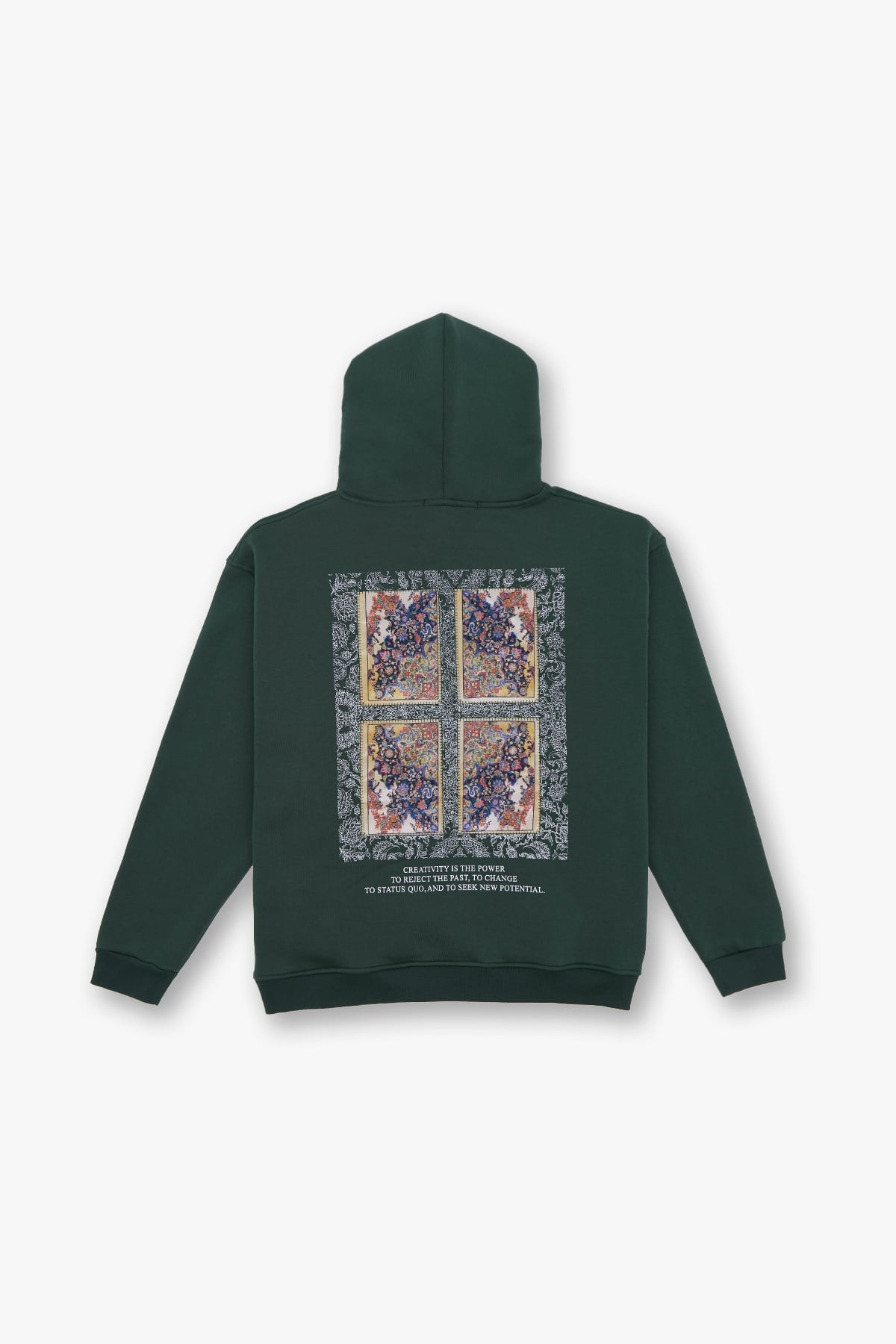 Endless Metamorphosis Oversize Sweatshirt Kadın Yeşil