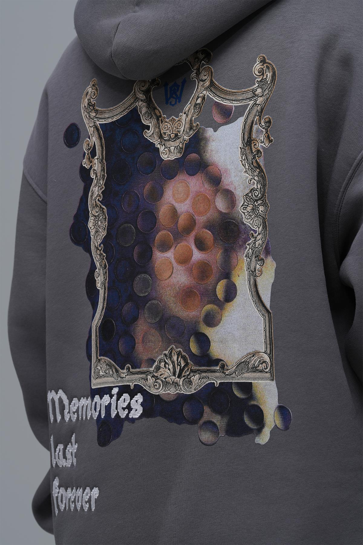 Eternal Frame Oversize Sweatshirt Erkek Füme