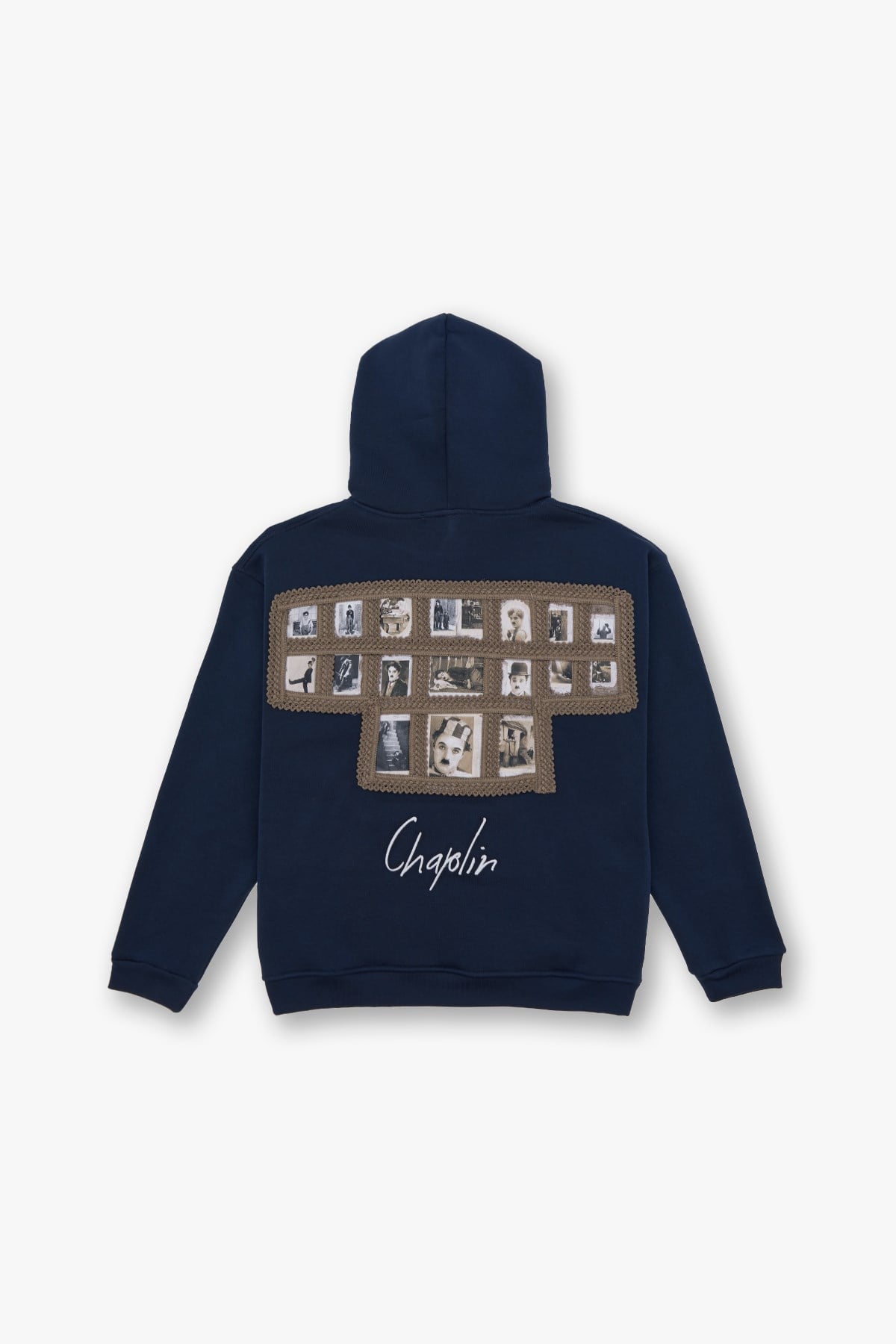 Frames of Laughter Oversize Sweatshirt Kadın İndigo