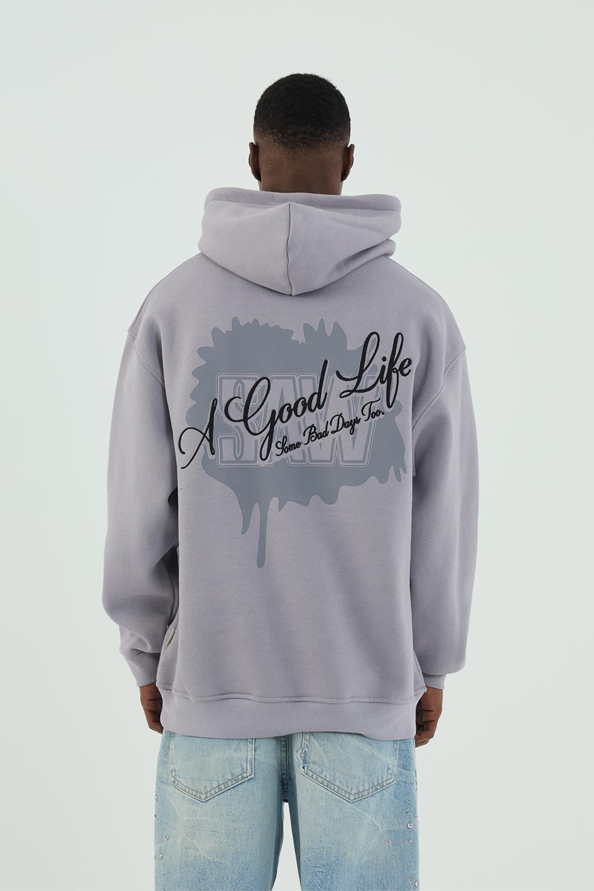 Goodlife Oversize Sweatshirt Erkek Gri