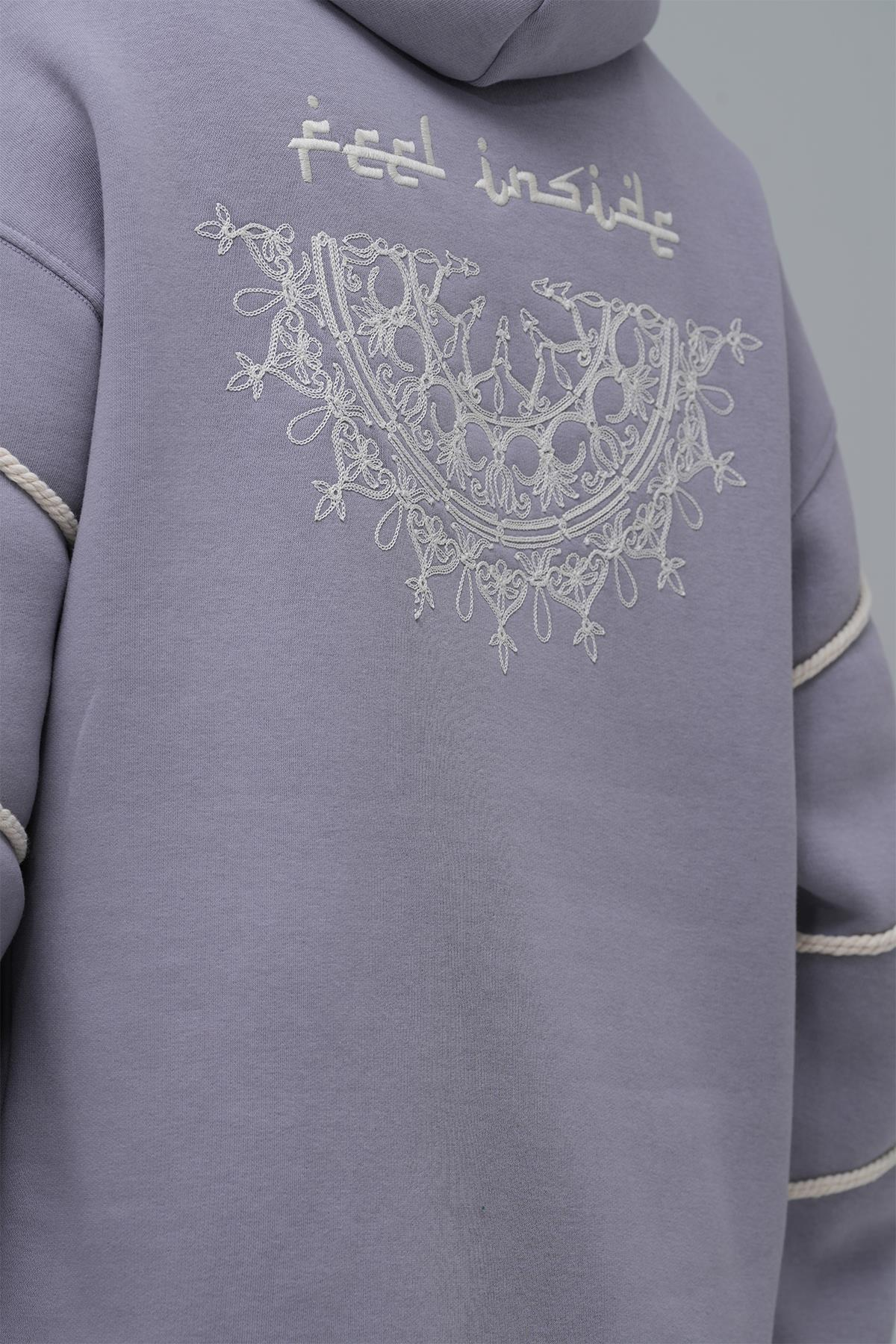 Inner Flow Oversize Sweatshirt Erkek Gri