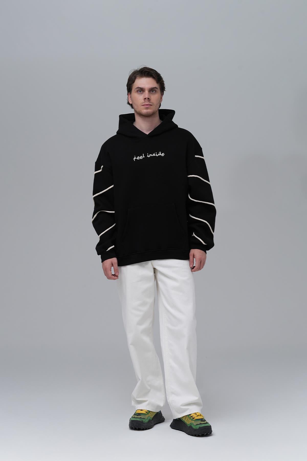 Inner Flow Oversize Sweatshirt Erkek Siyah