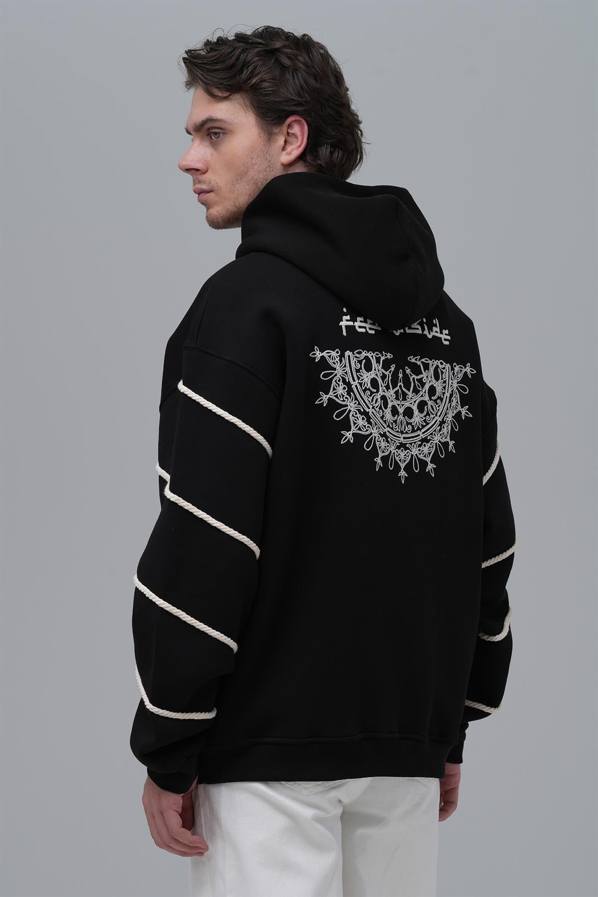 Inner Flow Oversize Sweatshirt Erkek Siyah