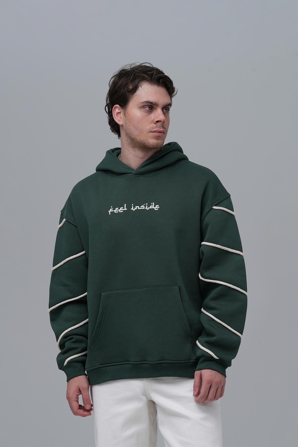 Inner Flow Oversize Sweatshirt Erkek Yeşil