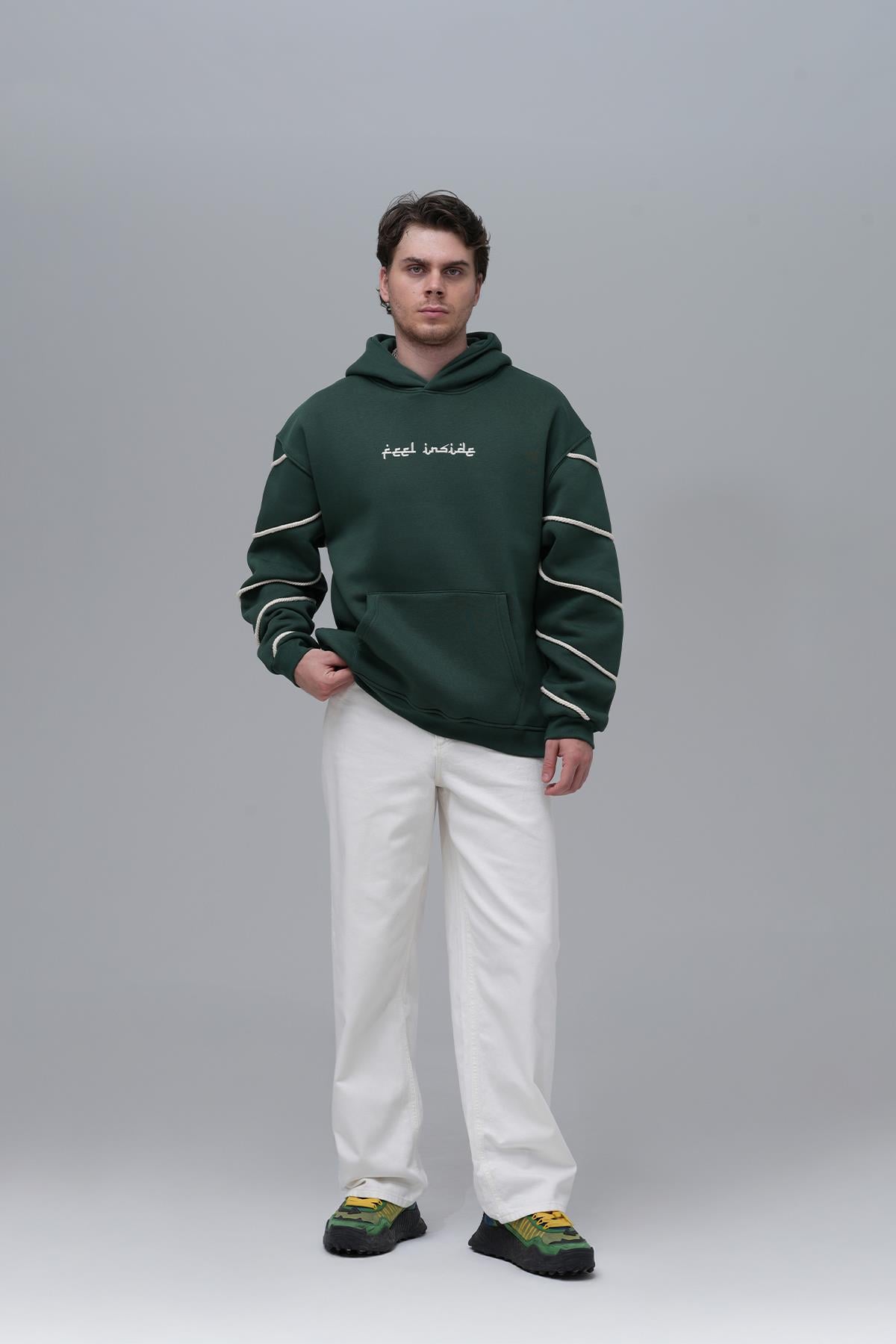 Inner Flow Oversize Sweatshirt Erkek Yeşil