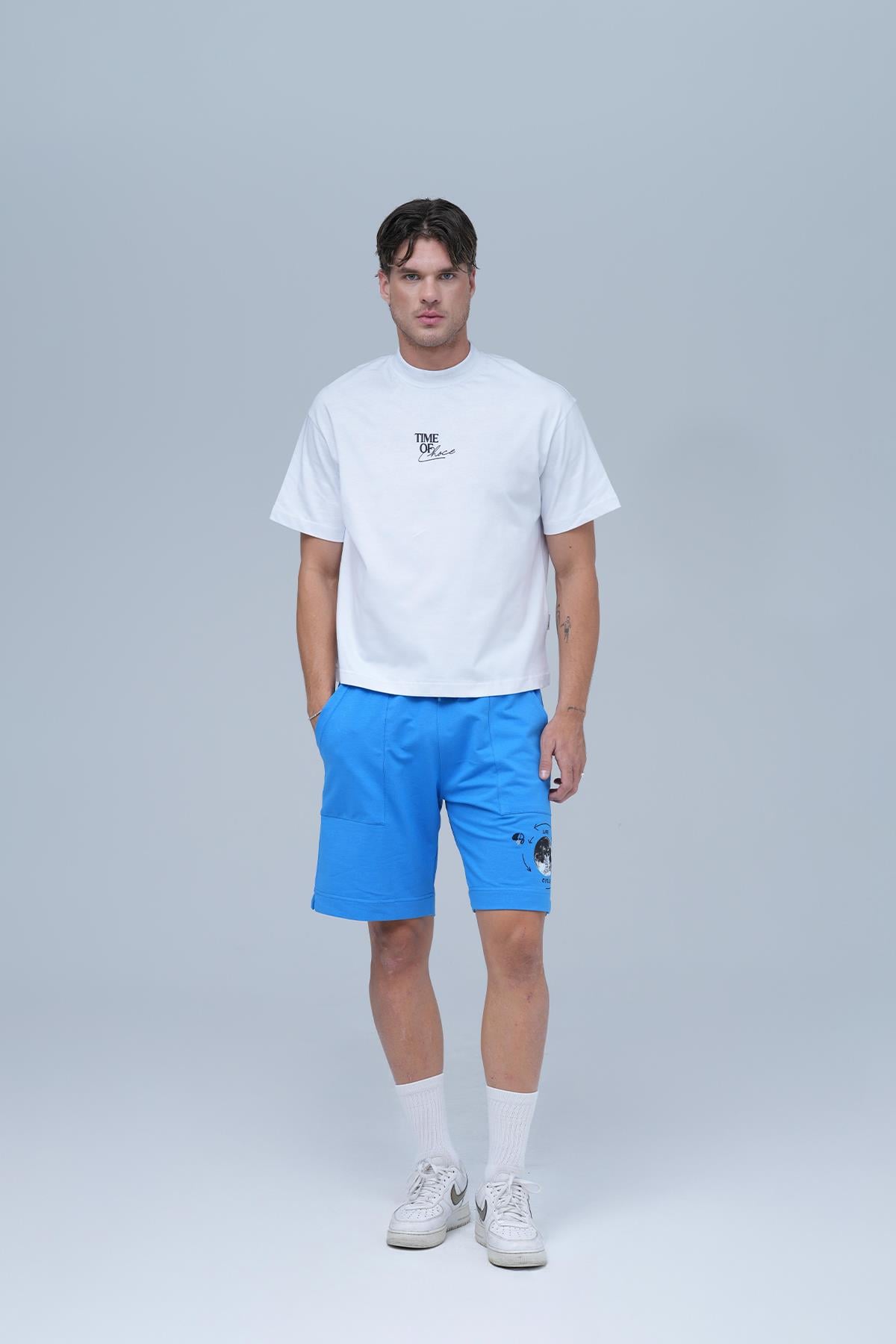 LifeCycle Relaxed Fit Şort Erkek Mavi