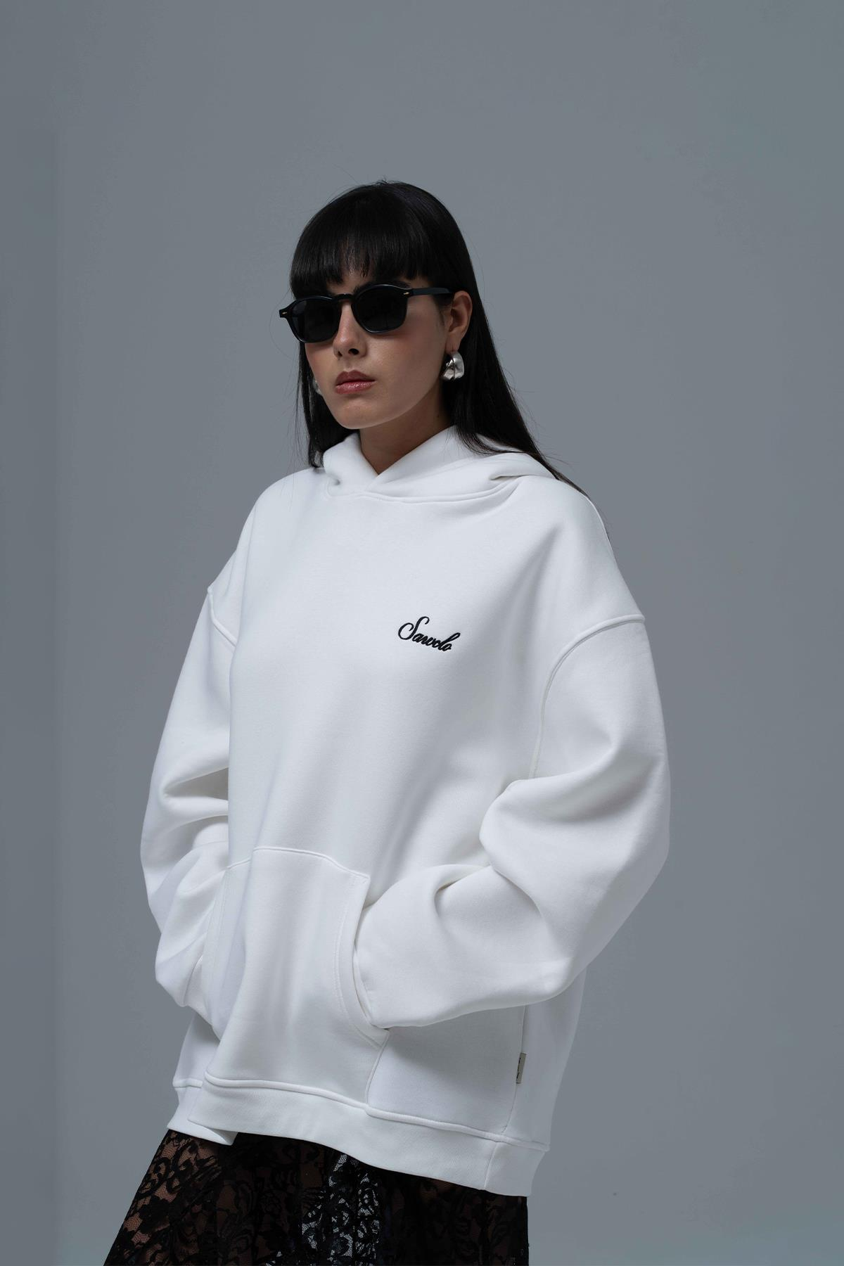 Loneliness Is a Choice Oversize Sweatshirt Kadın Taş