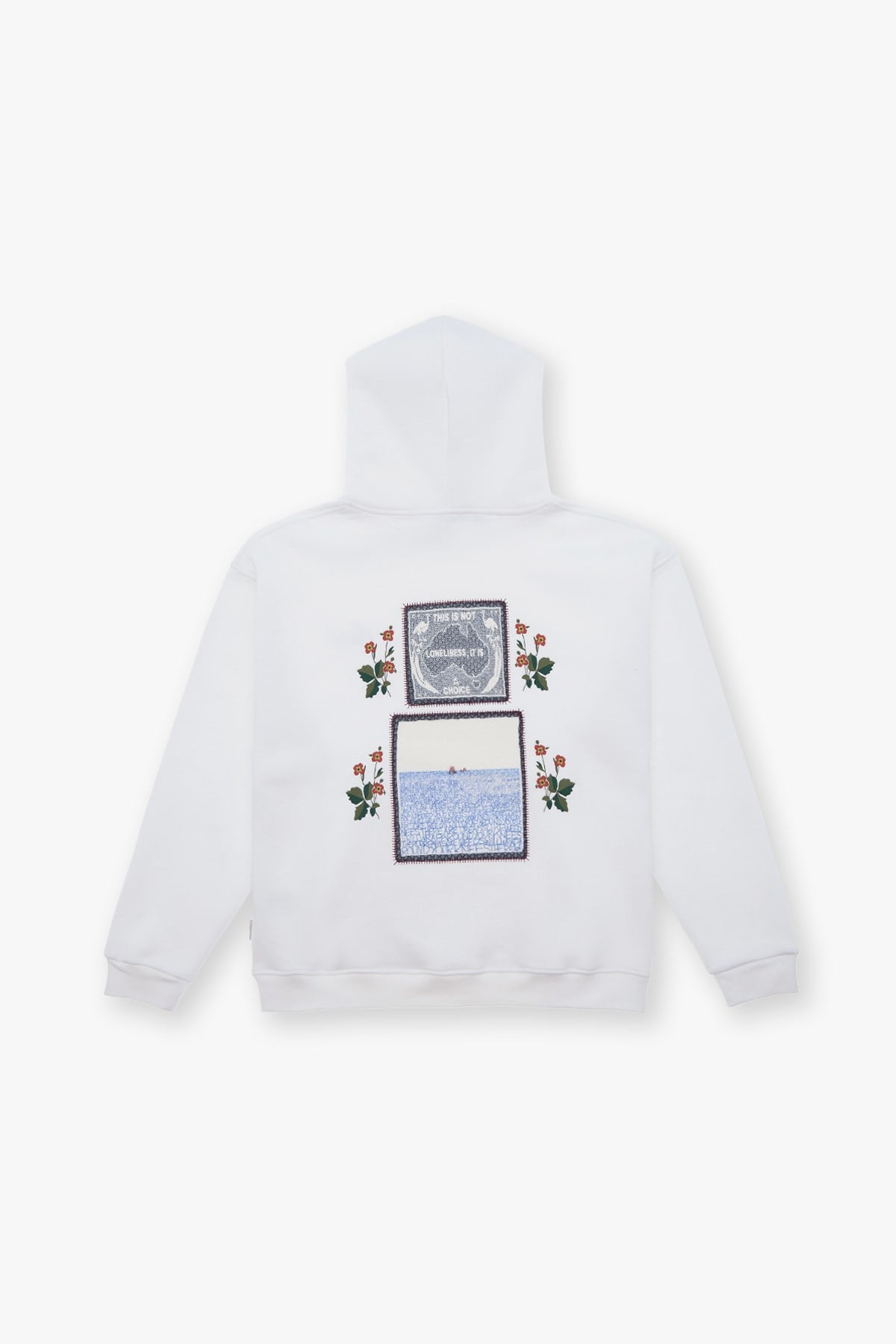 Loneliness Is a Choice Oversize Sweatshirt Kadın Ekru