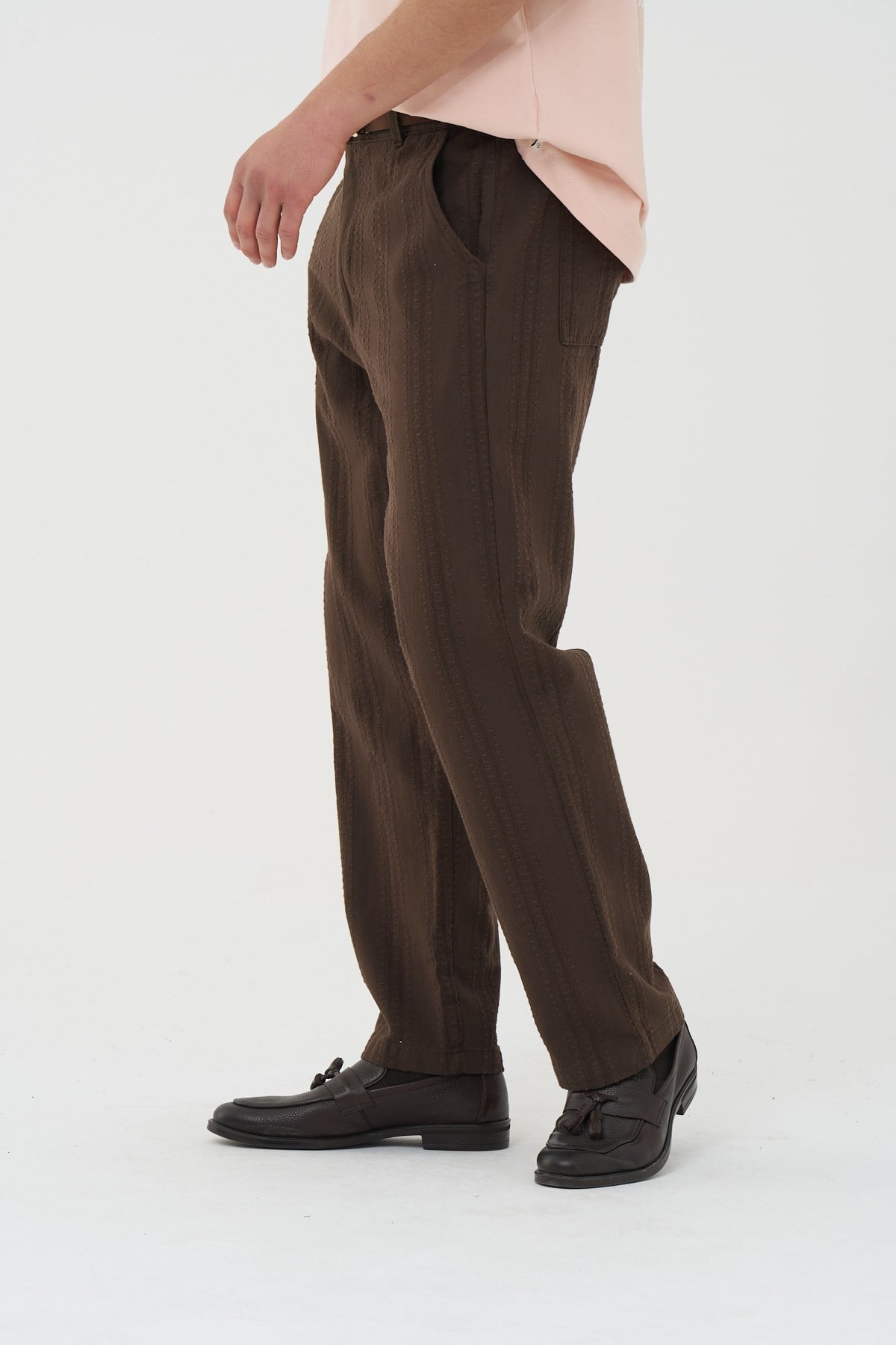 Loomline Relaxed Fit Erkek Pantolon Kahverengi
