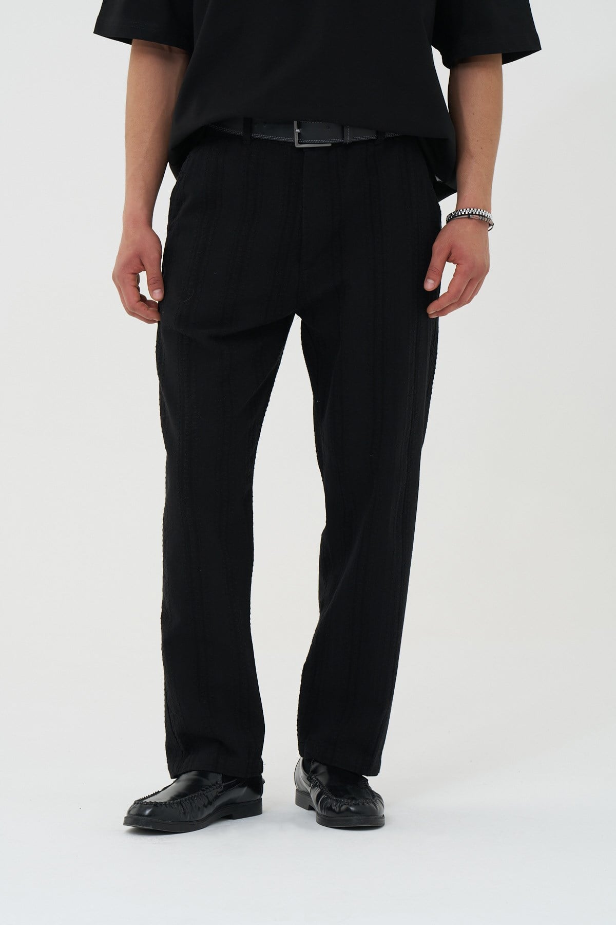 Loomline Relaxed Fit Erkek Pantolon Siyah