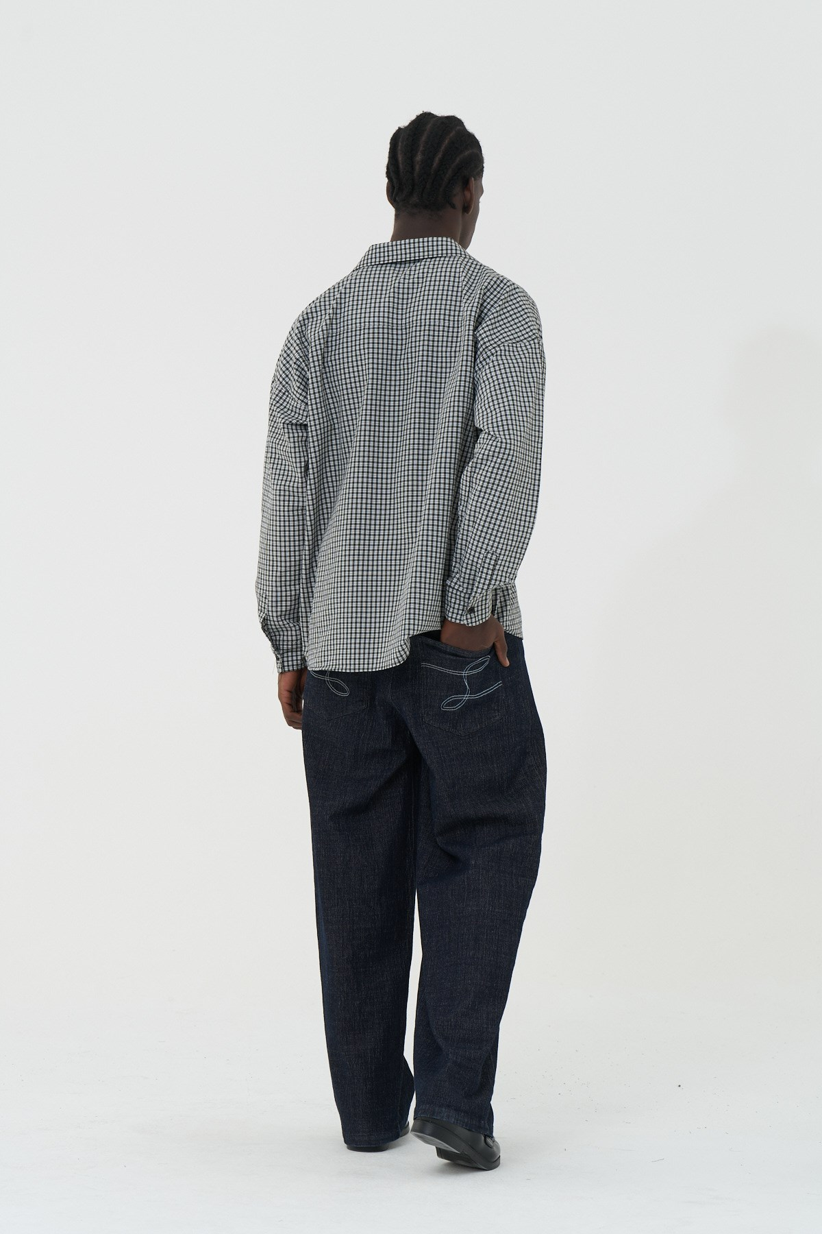 Madras Check Oversize Erkek Gömlek Haki