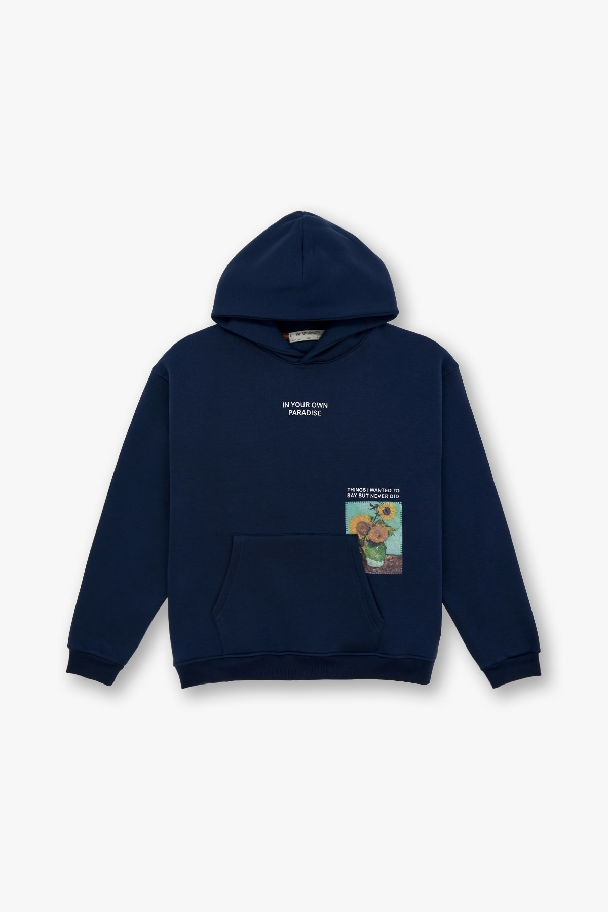 Paradise Within Oversize Sweatshirt Erkek İndigo