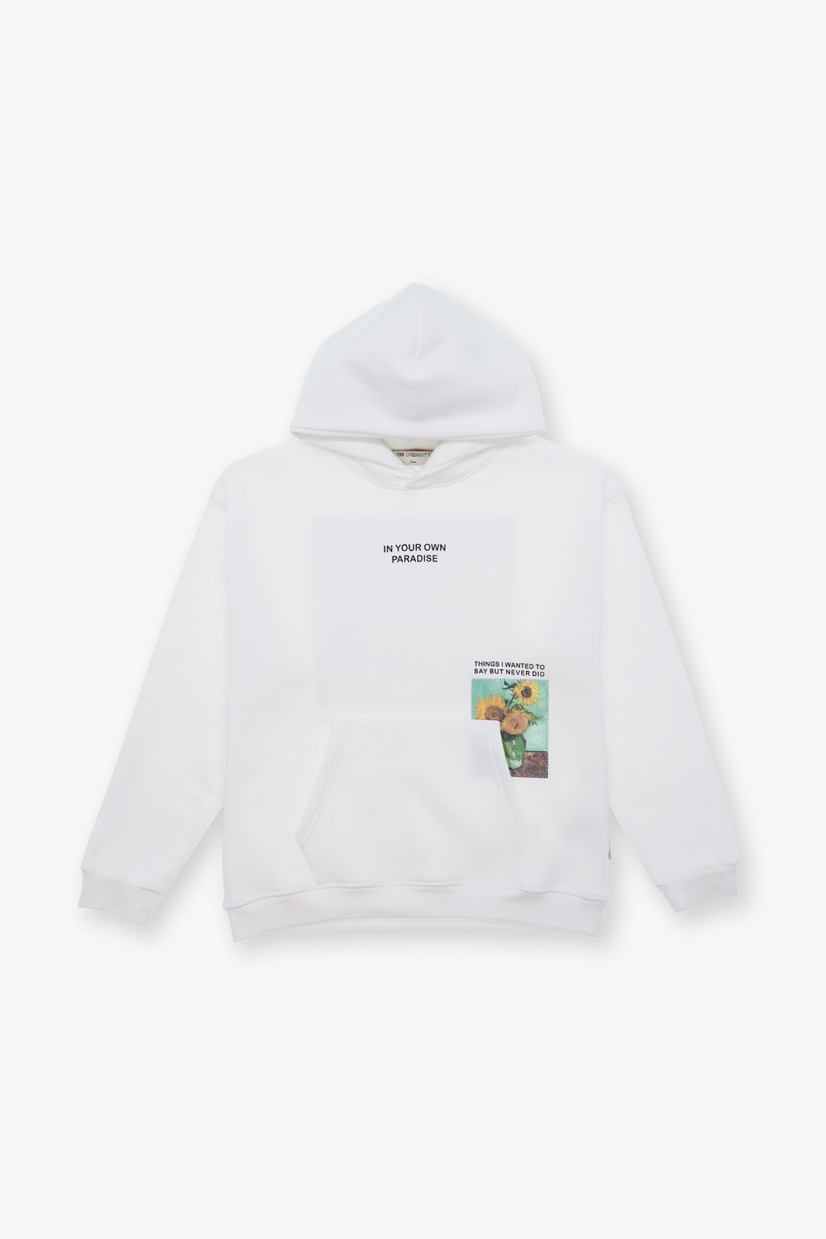 Paradise Within Oversize Sweatshirt Erkek Ekru