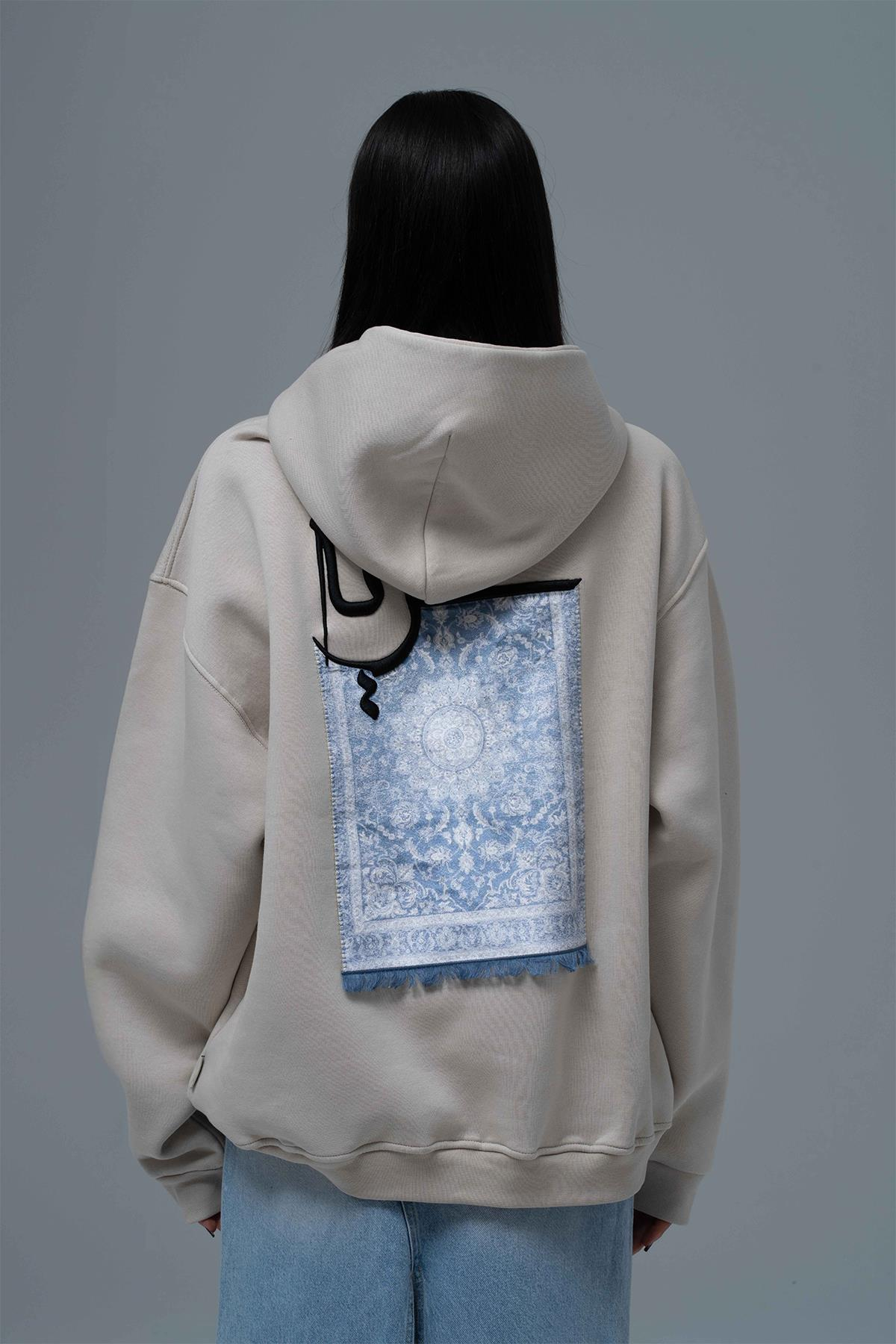 Roots & Freedom Oversize Sweatshirt Kadın Ekru