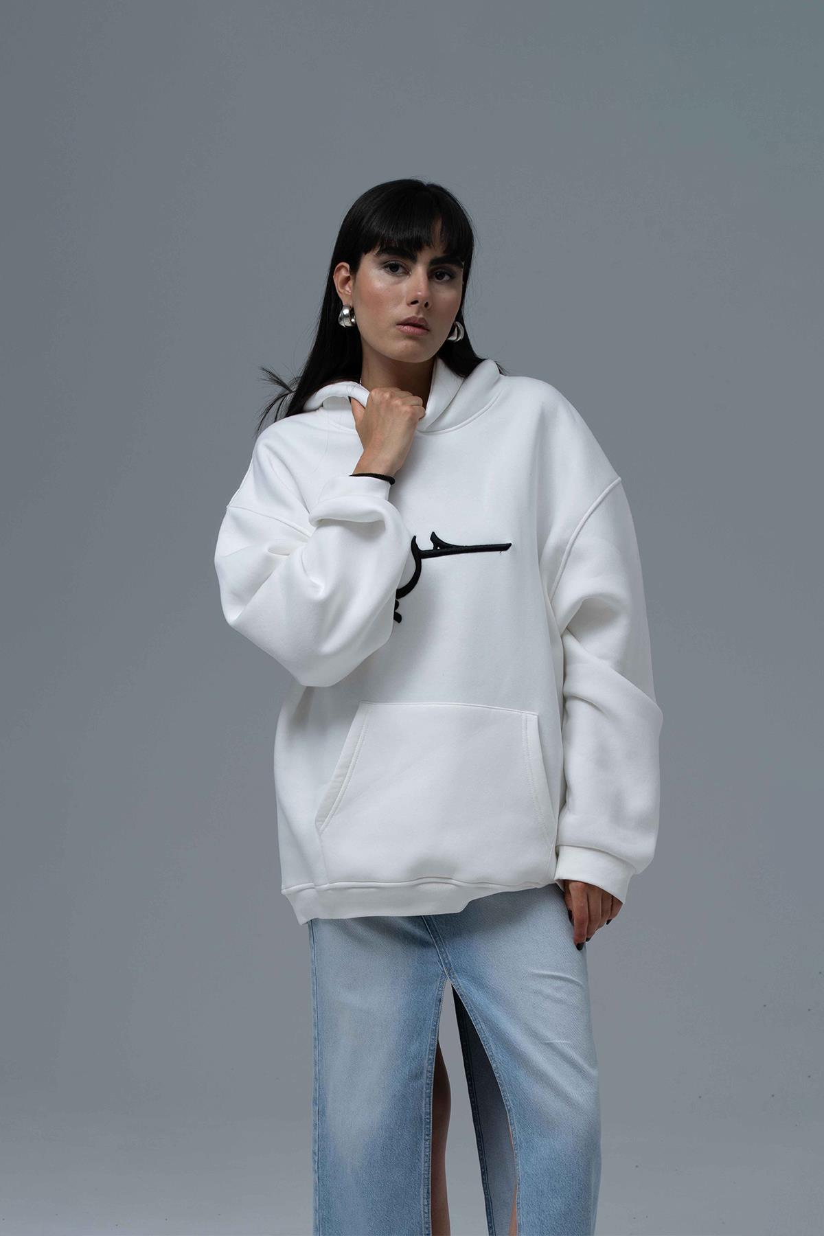 Roots & Freedom Oversize Sweatshirt Kadın Taş