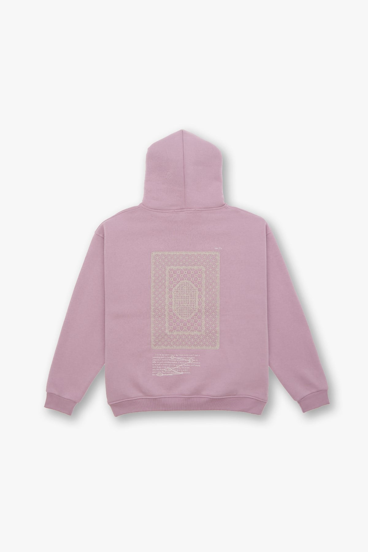 Sacred Geometry Oversize Sweatshirt Erkek Pembe