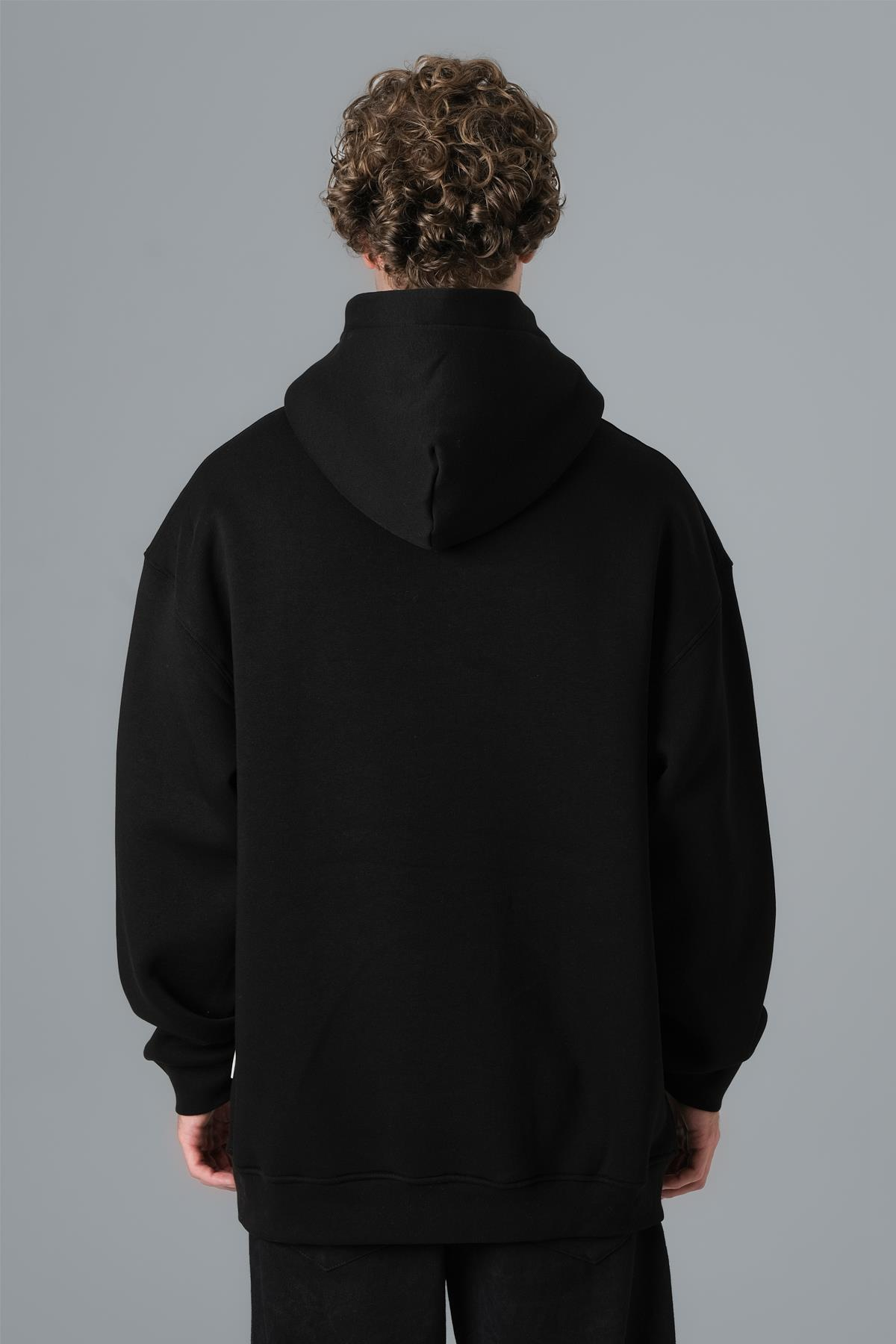 Savage Earth Oversize Sweatshirt Erkek Siyah