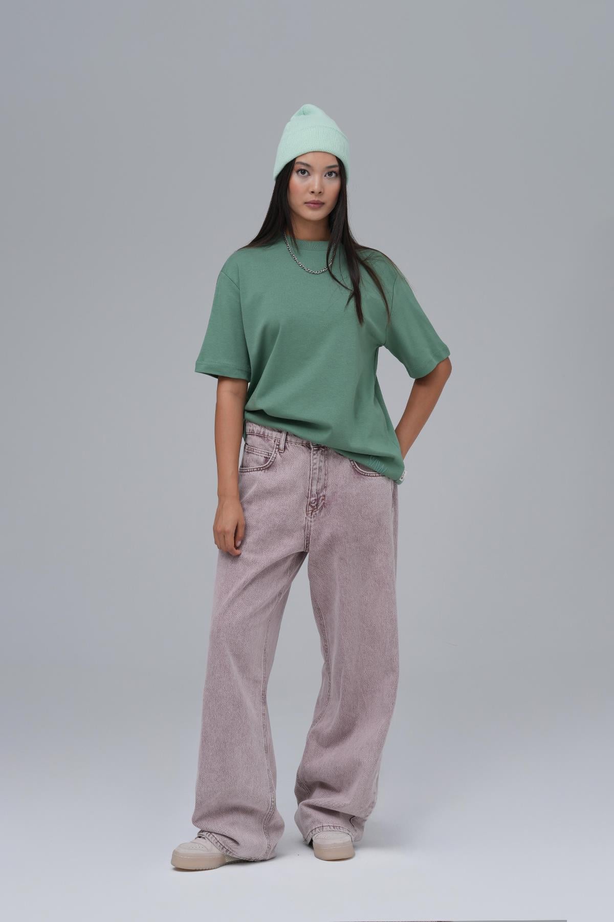 SAW Club Basic Regular Fit Tişört Kadın Yeşil