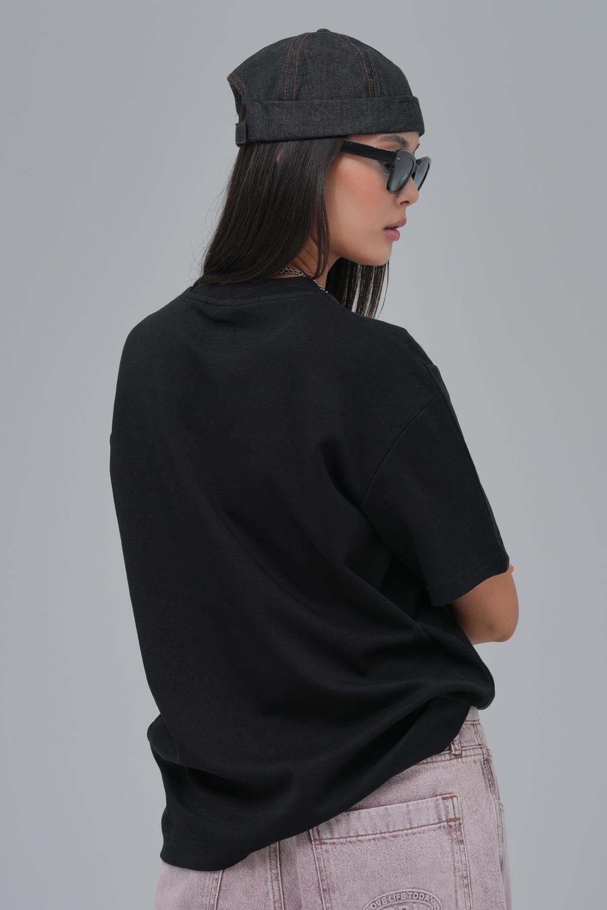 SAW Club Basic Regular Fit Tişört Kadın Siyah