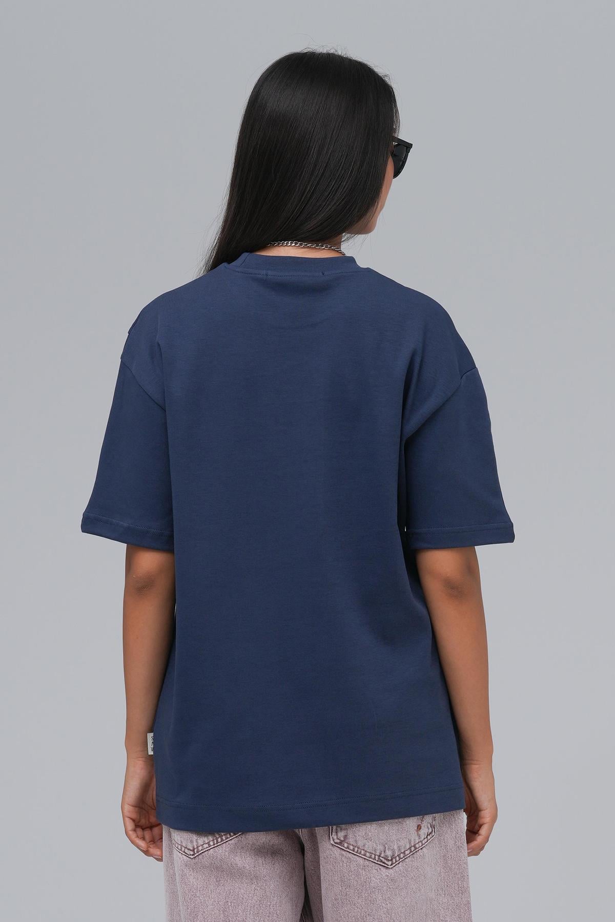 SAW Club Basic Regular Fit Tişört Kadın Lacivert