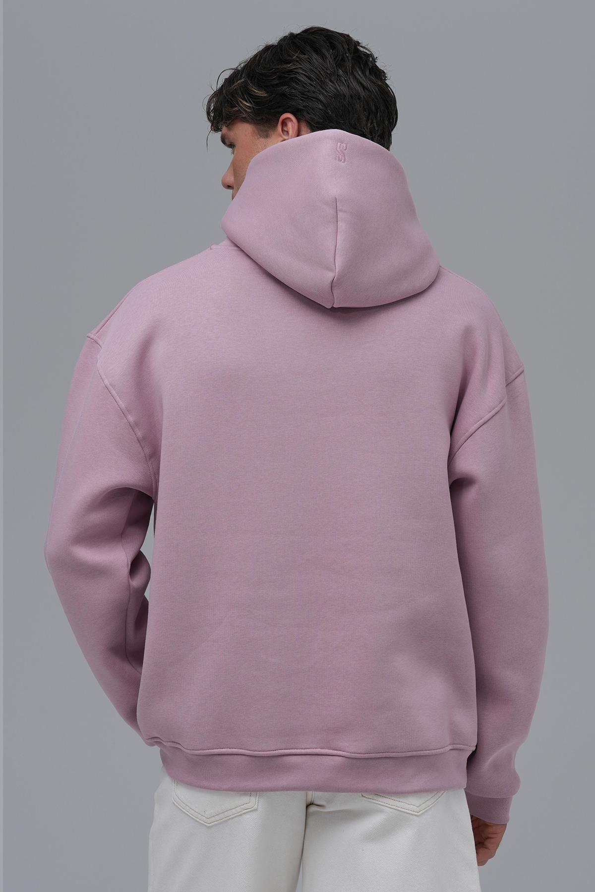 SAW Club Oversize Sweatshirt Erkek Pembe