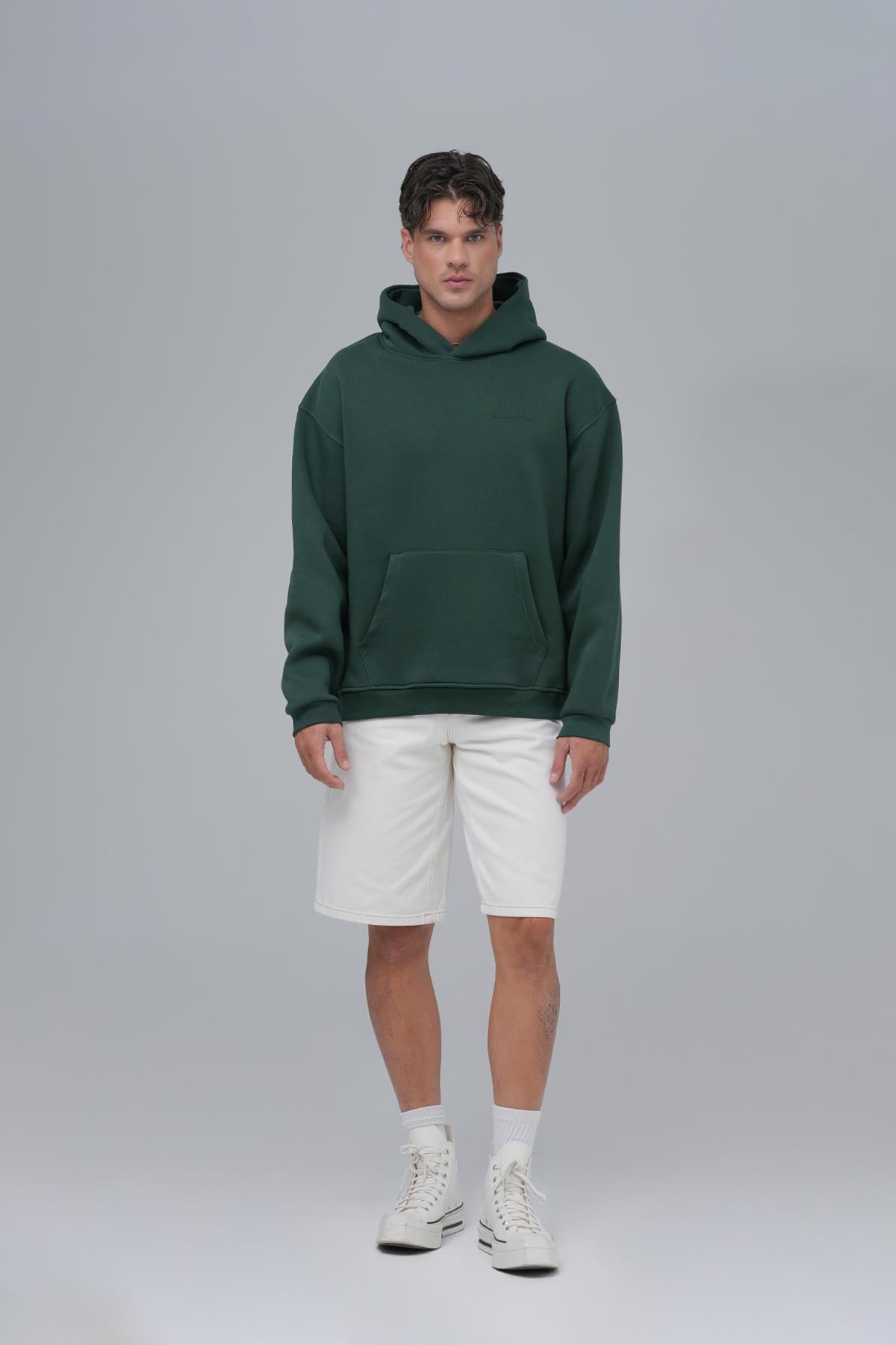 SAW Club Oversize Sweatshirt Erkek Yeşil