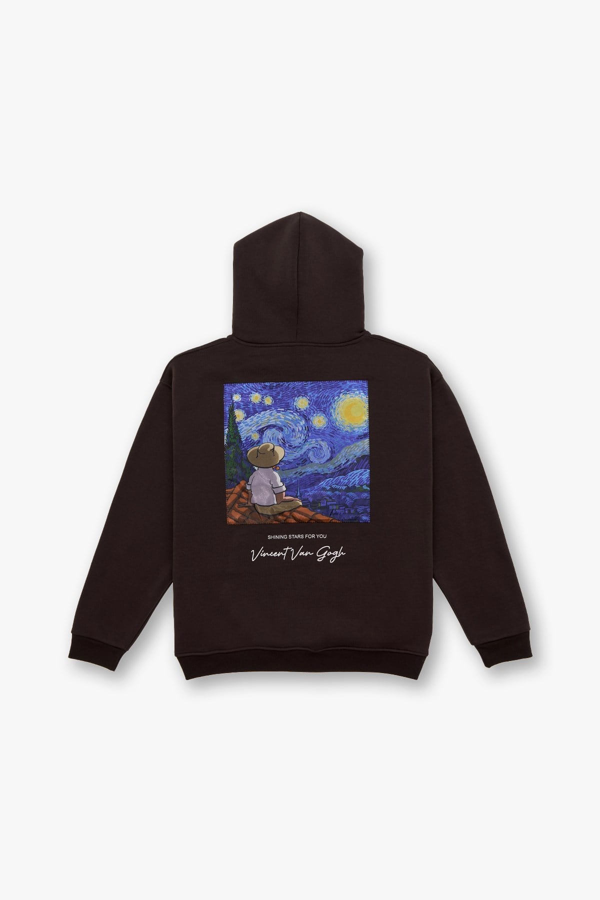 Shining Stars Oversized Sweatshirt Brown