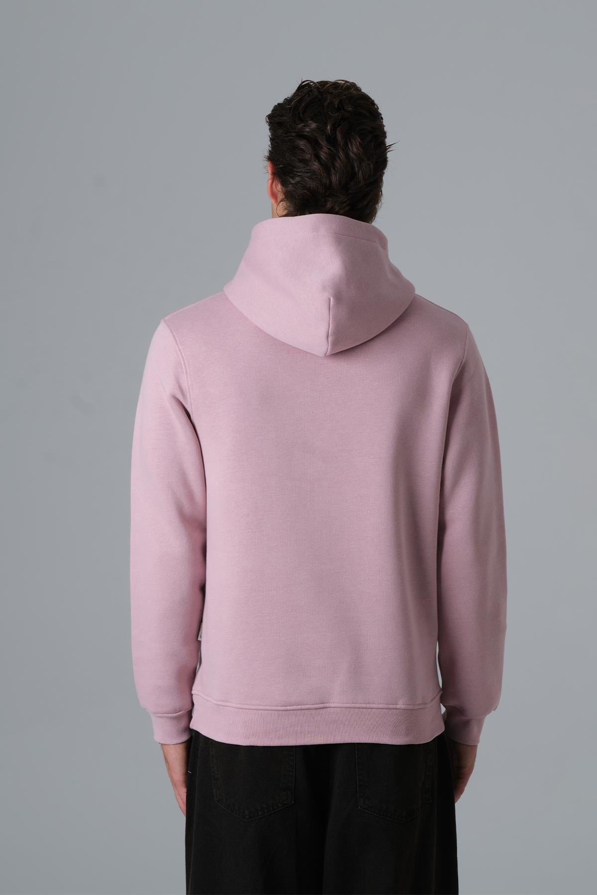 Soft Care Kapüşonlu Sweatshirt Erkek Pembe