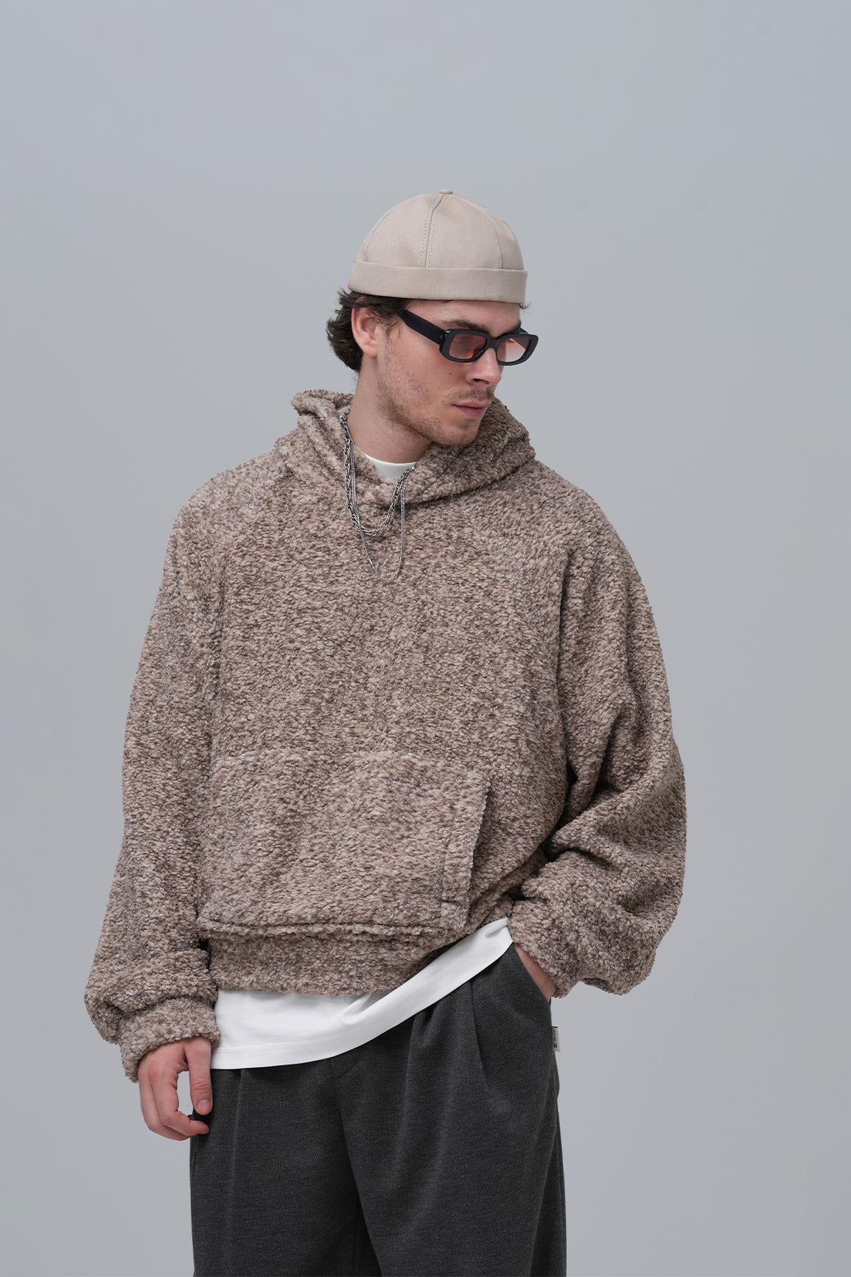 Soft Haven Oversize Welsoft Sweatshirt Erkek Vizon