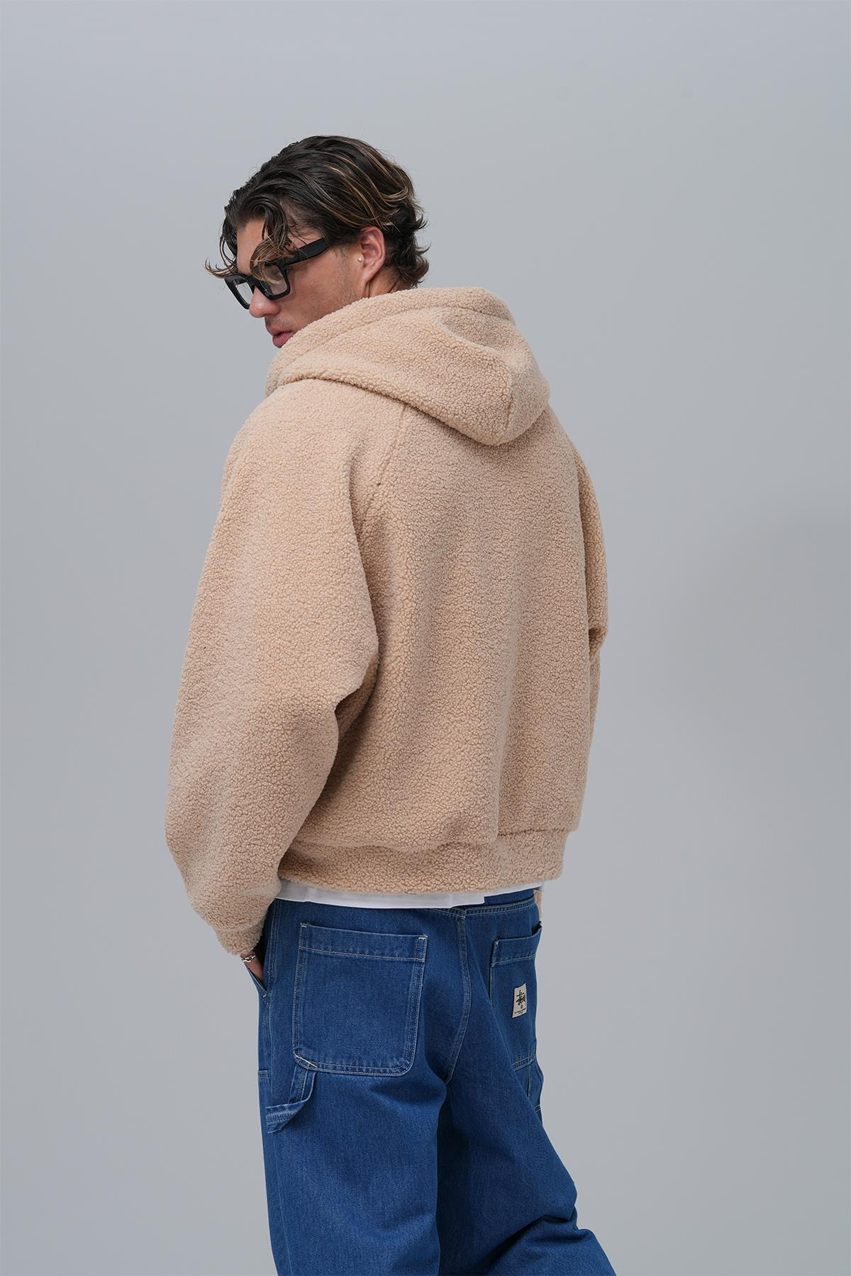 Soft Haven Oversize Welsoft Sweatshirt Erkek Bej