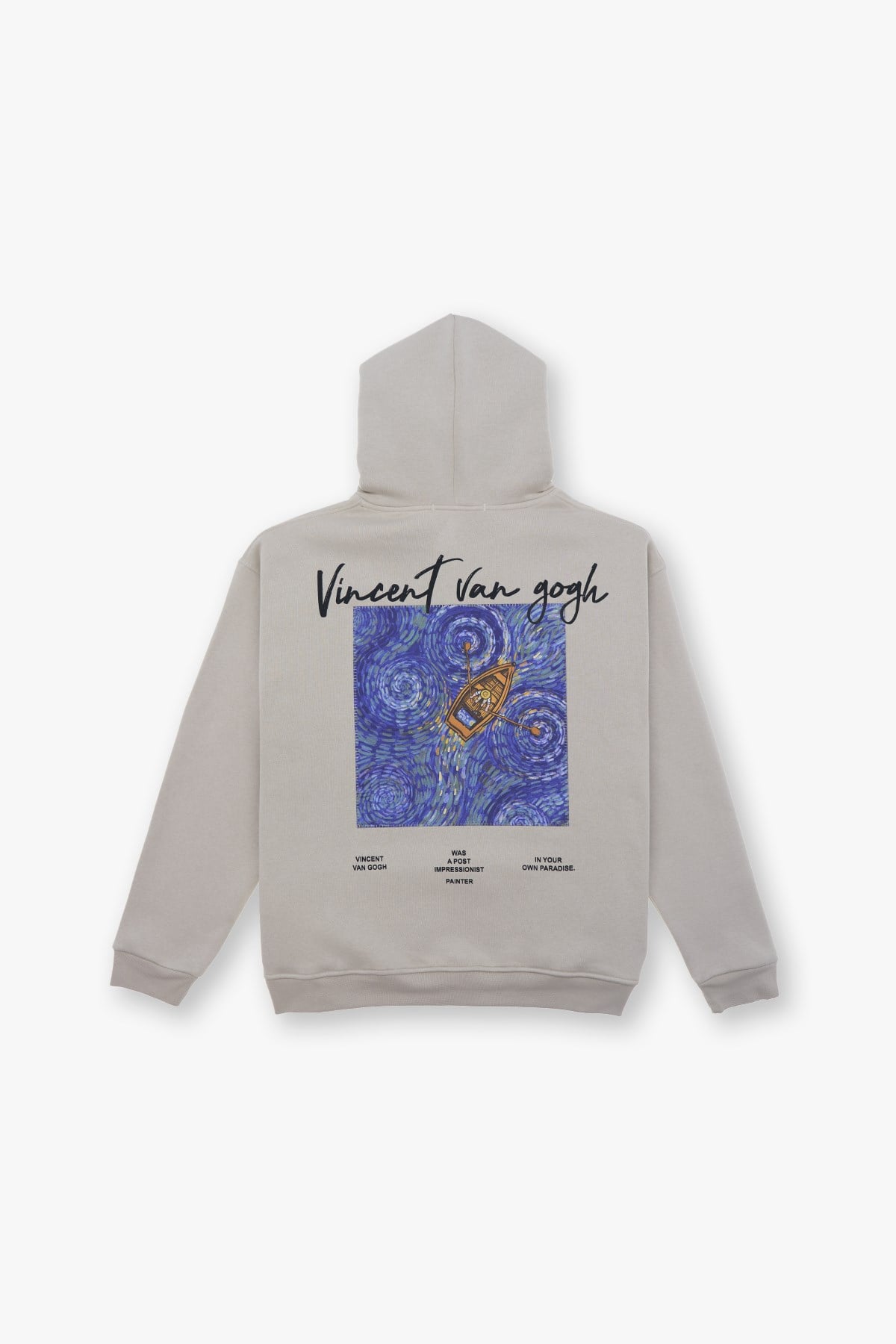 Starry Flow Oversize Sweatshirt Kadın Stone