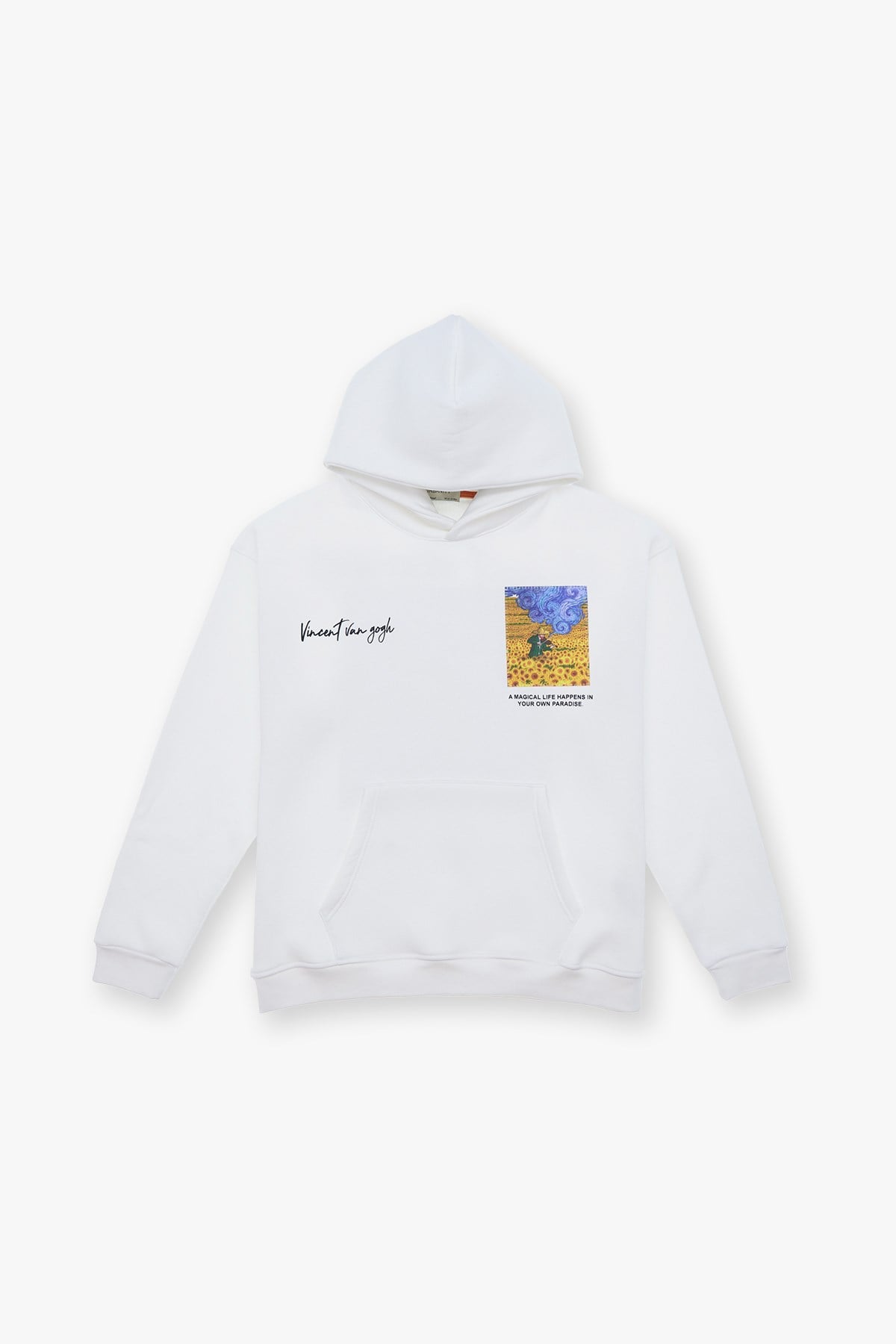 Starry Flow Oversize Sweatshirt Kadın Ekru