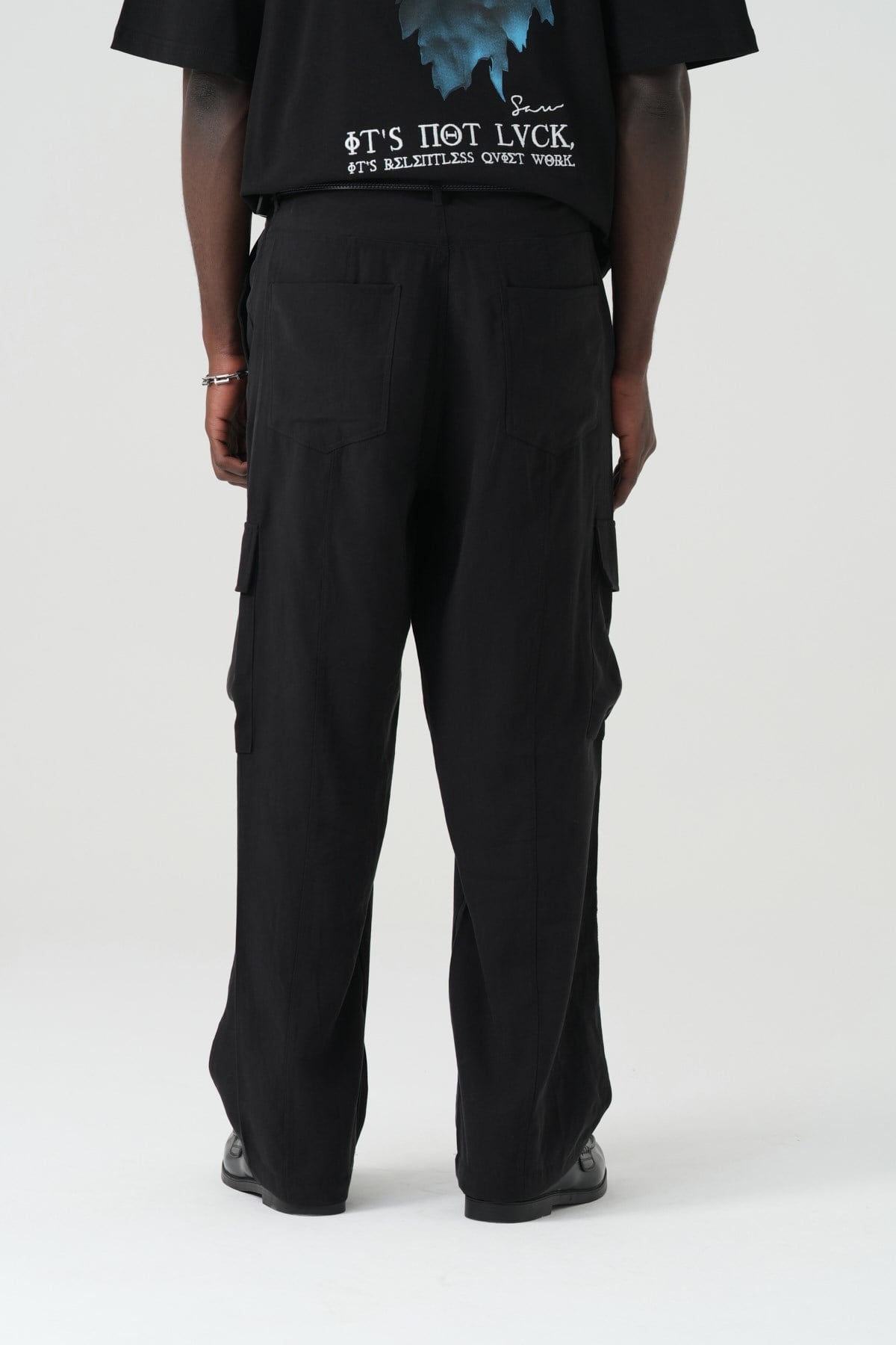 Surreal Cargo Oversize Erkek Pantolon Siyah