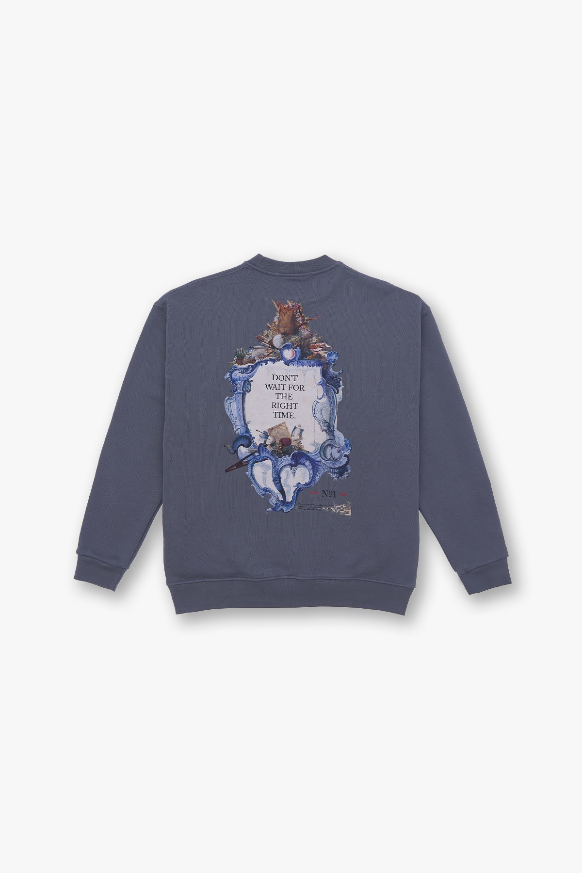 Time Capsule Oversize Sweatshirt Erkek Füme
