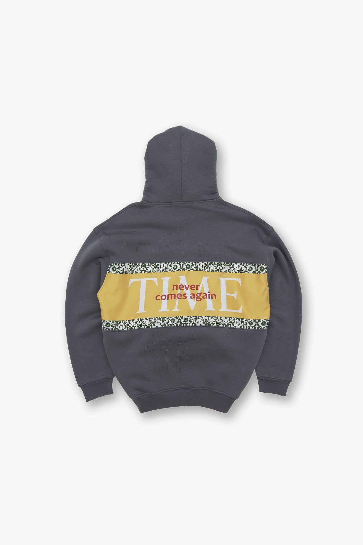 Time Never Oversize Sweatshirt Erkek Füme