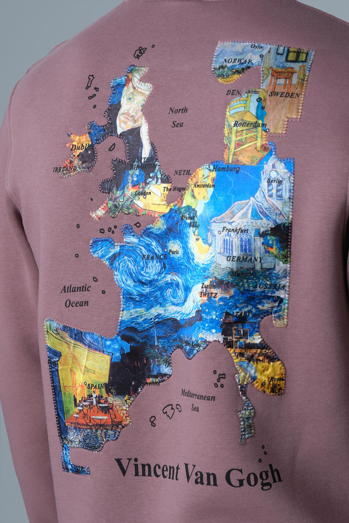 Van Gogh Atlas Sweatshirt Erkek Mürdüm