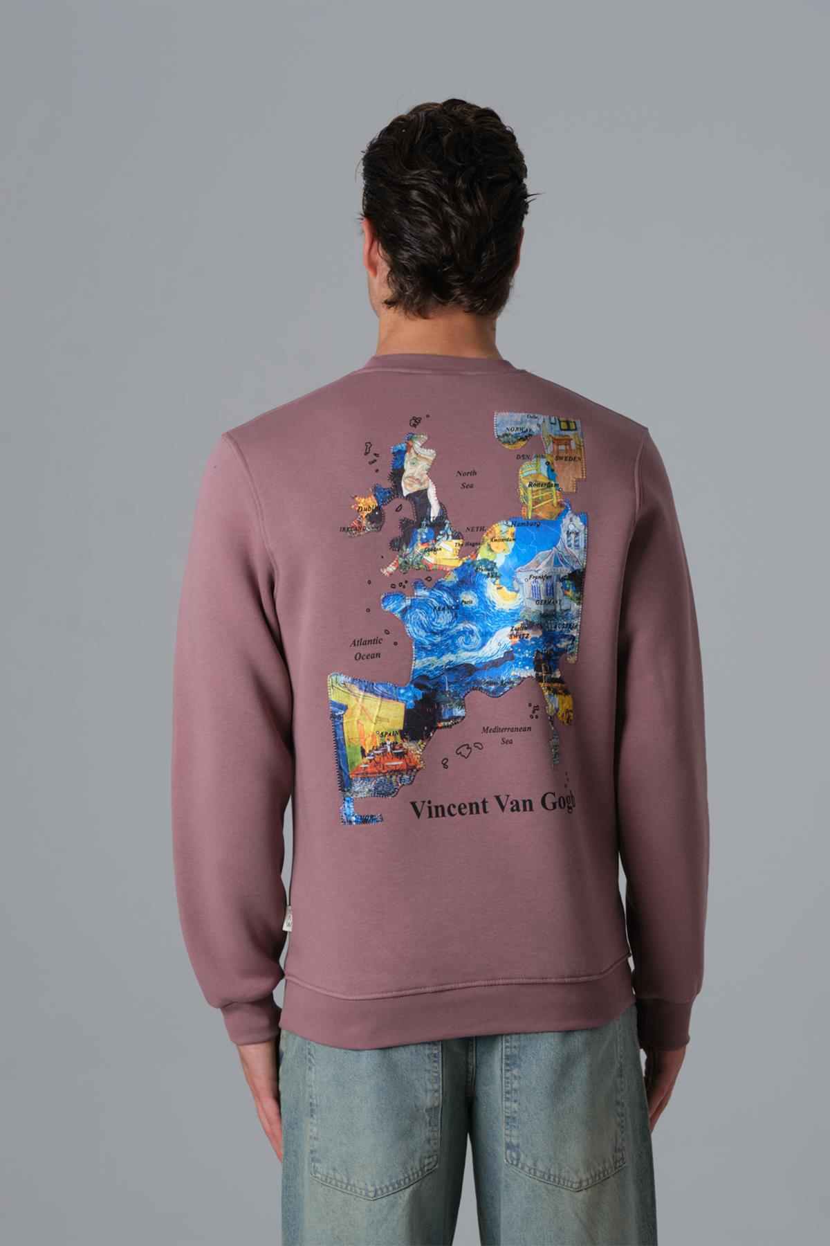 Van Gogh Atlas Sweatshirt Erkek Mürdüm