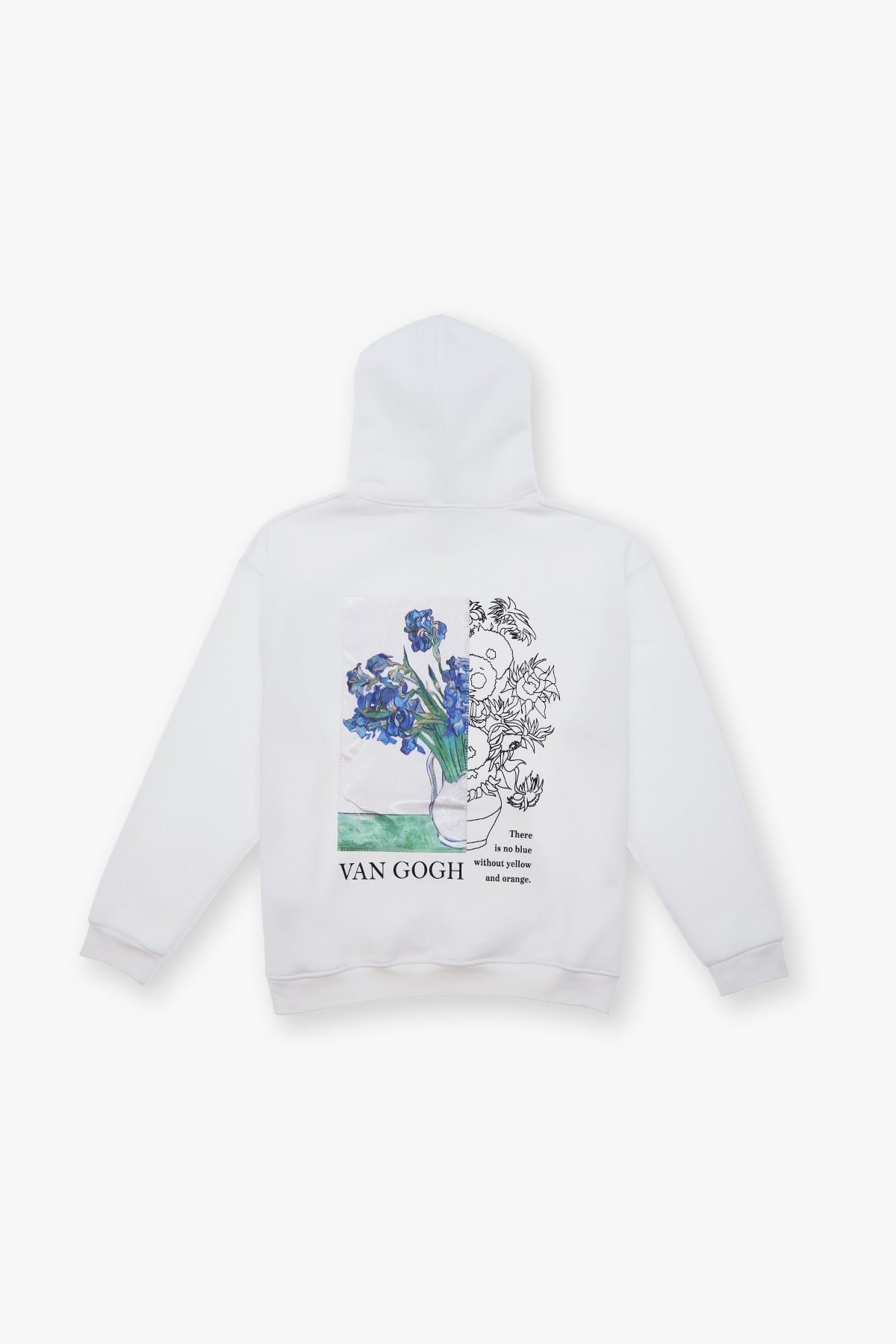 Van Gogh Irises Oversize Sweatshirt Erkek Ekru