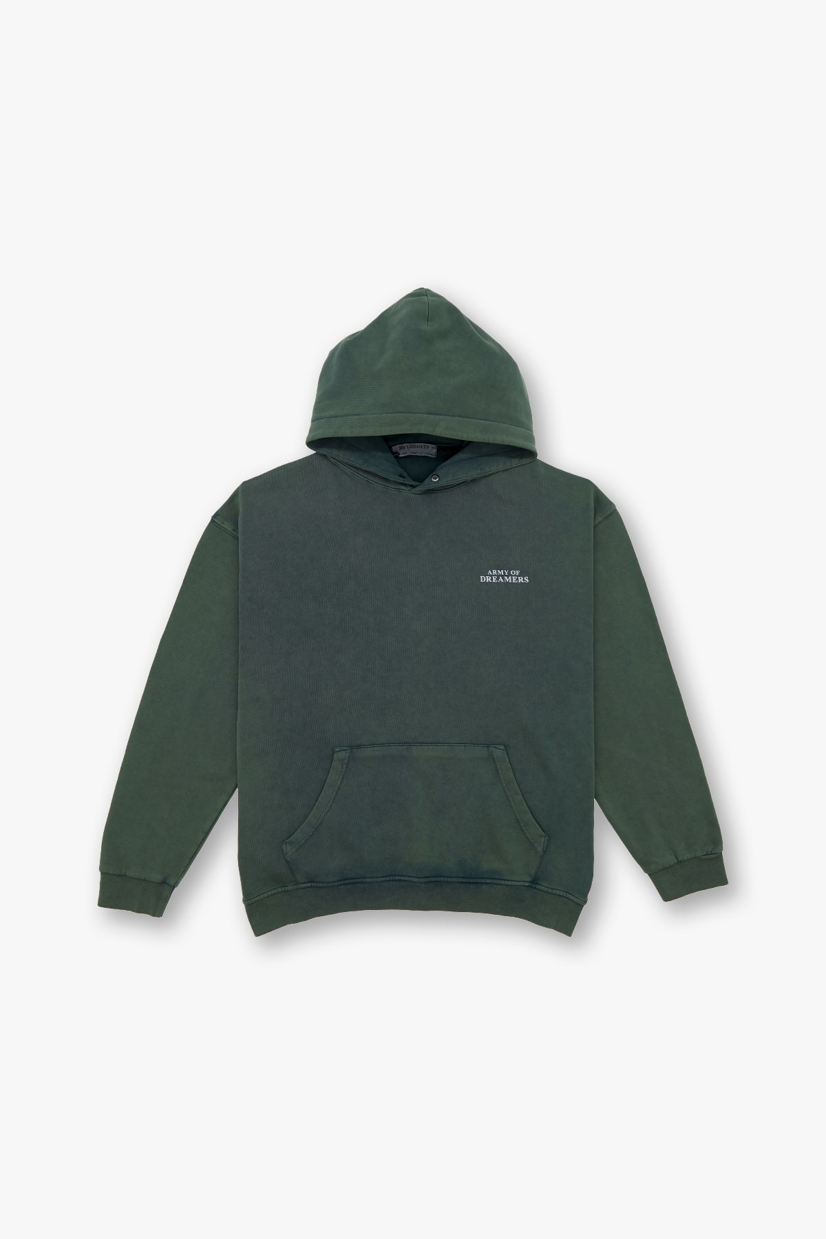 Washed Peace Oversize Sweatshirt Kadın Yeşil