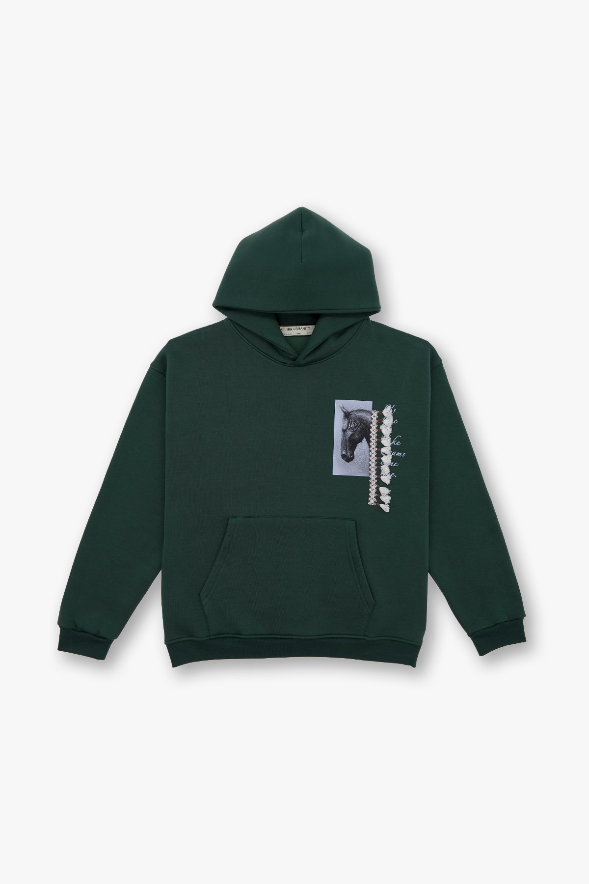 Wild Spirit Oversize Sweatshirt Kadın Yeşil
