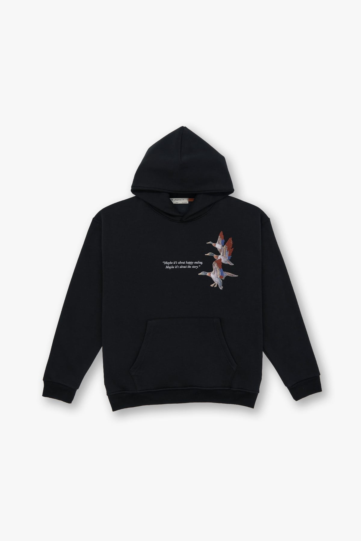 Wings Oversize Sweatshirt Erkek Siyah