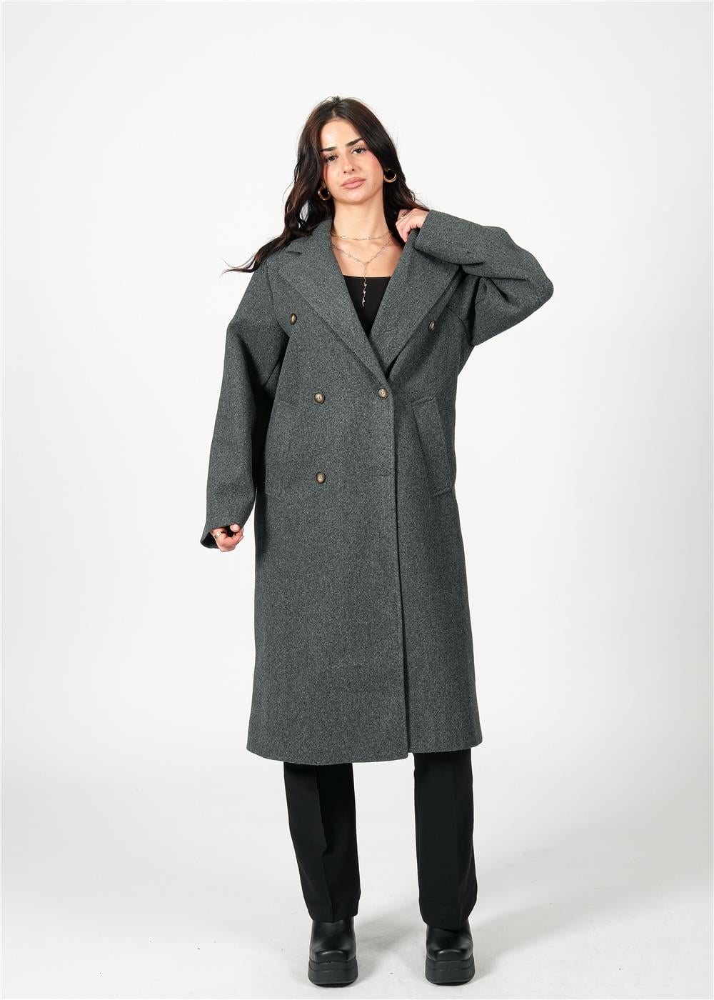 Zr Marka Model Antrasit Oversize Kaban