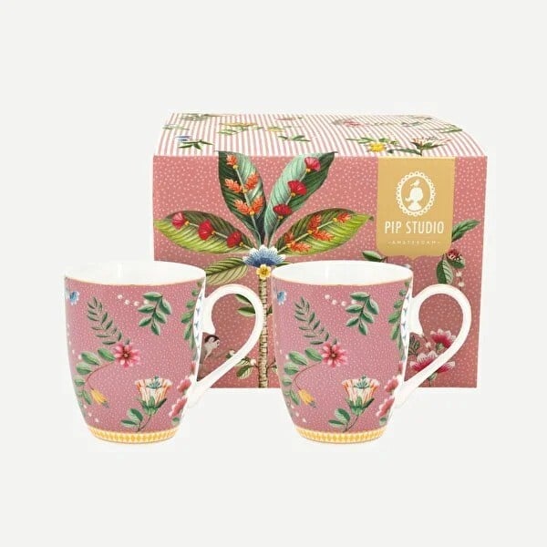 51002219 Pembe Porselen Kupa Seti 350 ml La Majorelle