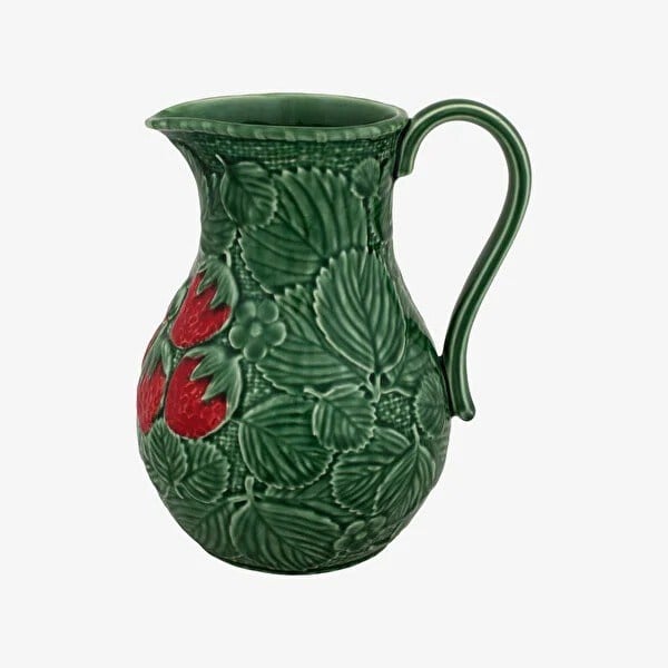 65001253 BORDALLO Yeşil Seramik Sürahi 2200 Ml Strawberries