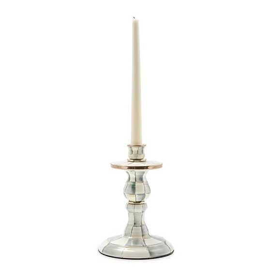 89810-540 Sterling Check Enamel Candlestick - Small