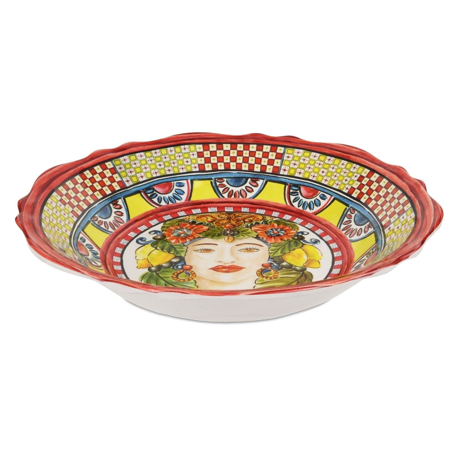 BACI MILANO SICILY MELAMİN SALATA KASESİ 35.5CM TURUNCU