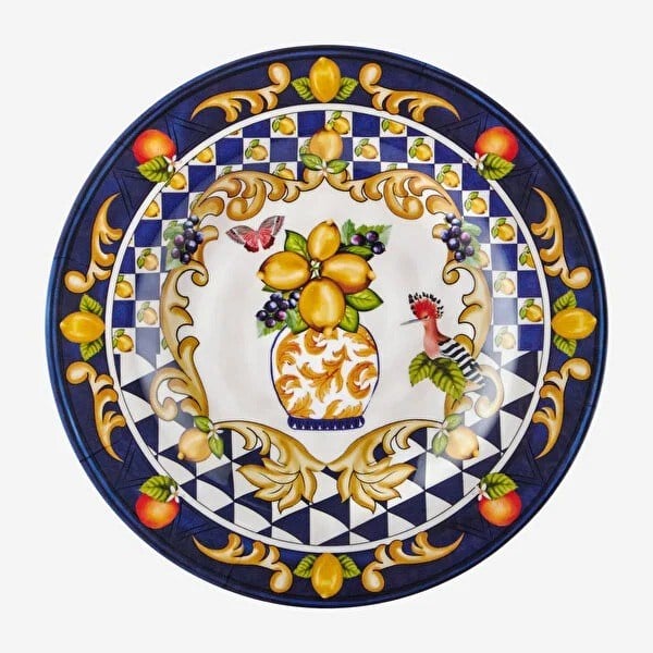 CAMC1079BL2 Capri Mavi Melamin Kahvaltı Tabağı 21,5 Cm