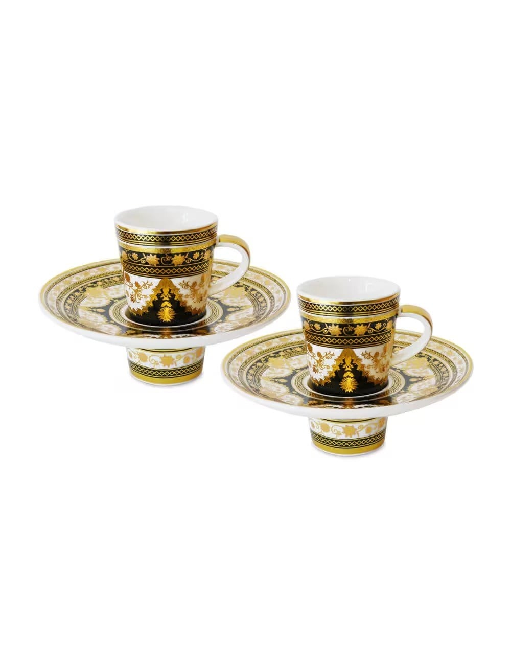 GLCOFF.GAL01 BACİ SİYAH GALA 2Lİ FİNCAN SETİ