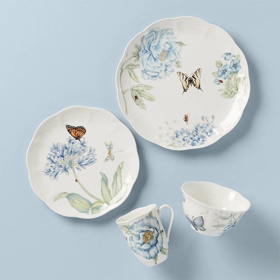 LEN833421 LENOX BUTTERFLY BLUE YEMEK SETİ 4 PARÇA