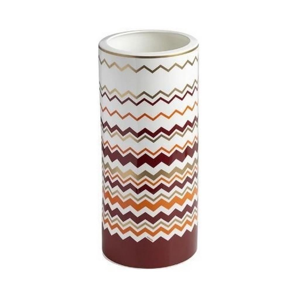 MIS-MHPIC70S1 MİSSONİ İCONİC  TURUNCU,BORDO  VAZO, 36 CM